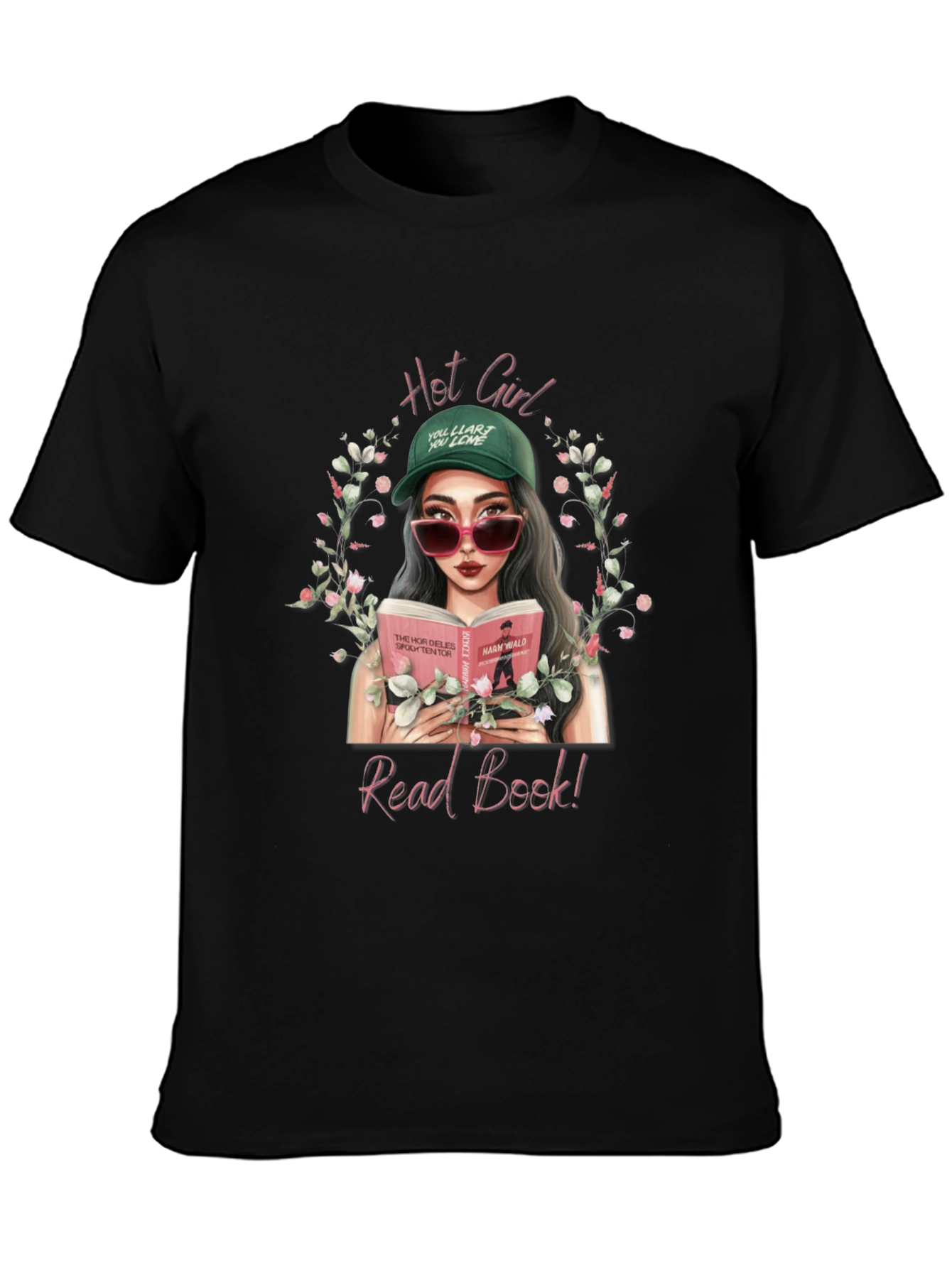 Hot Girl Read Book T-Shirt - Trendy Graphic Tee