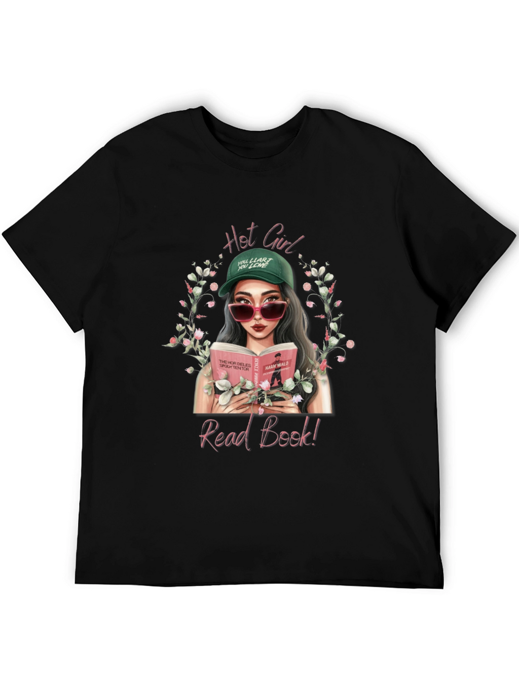 Hot Girl Read Book T-Shirt - Trendy Graphic Tee