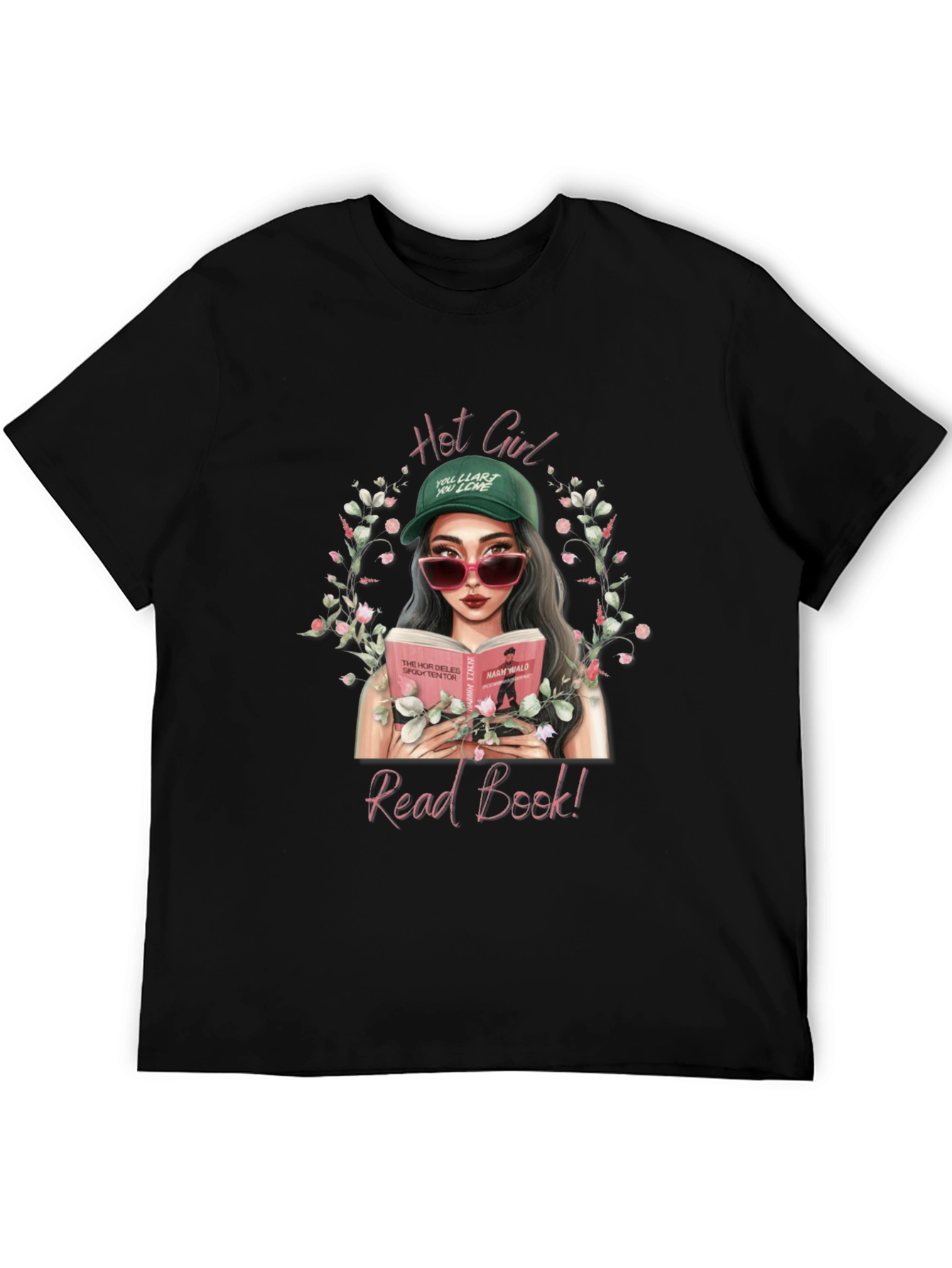Hot Girl Read Book T-Shirt - Trendy Graphic Tee