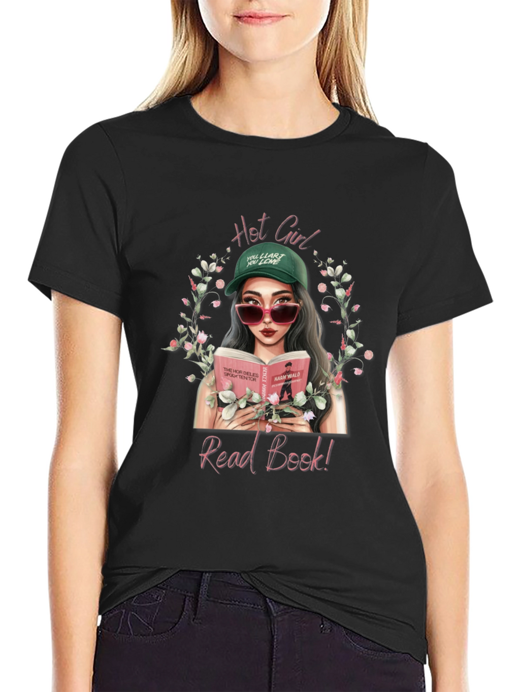 Hot Girl Read Book T-Shirt - Trendy Graphic Tee
