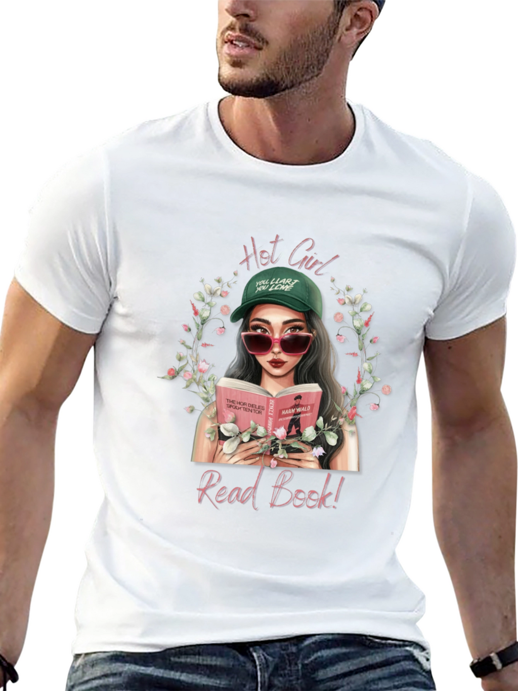 Hot Girl Read Book T-Shirt - Trendy Graphic Tee
