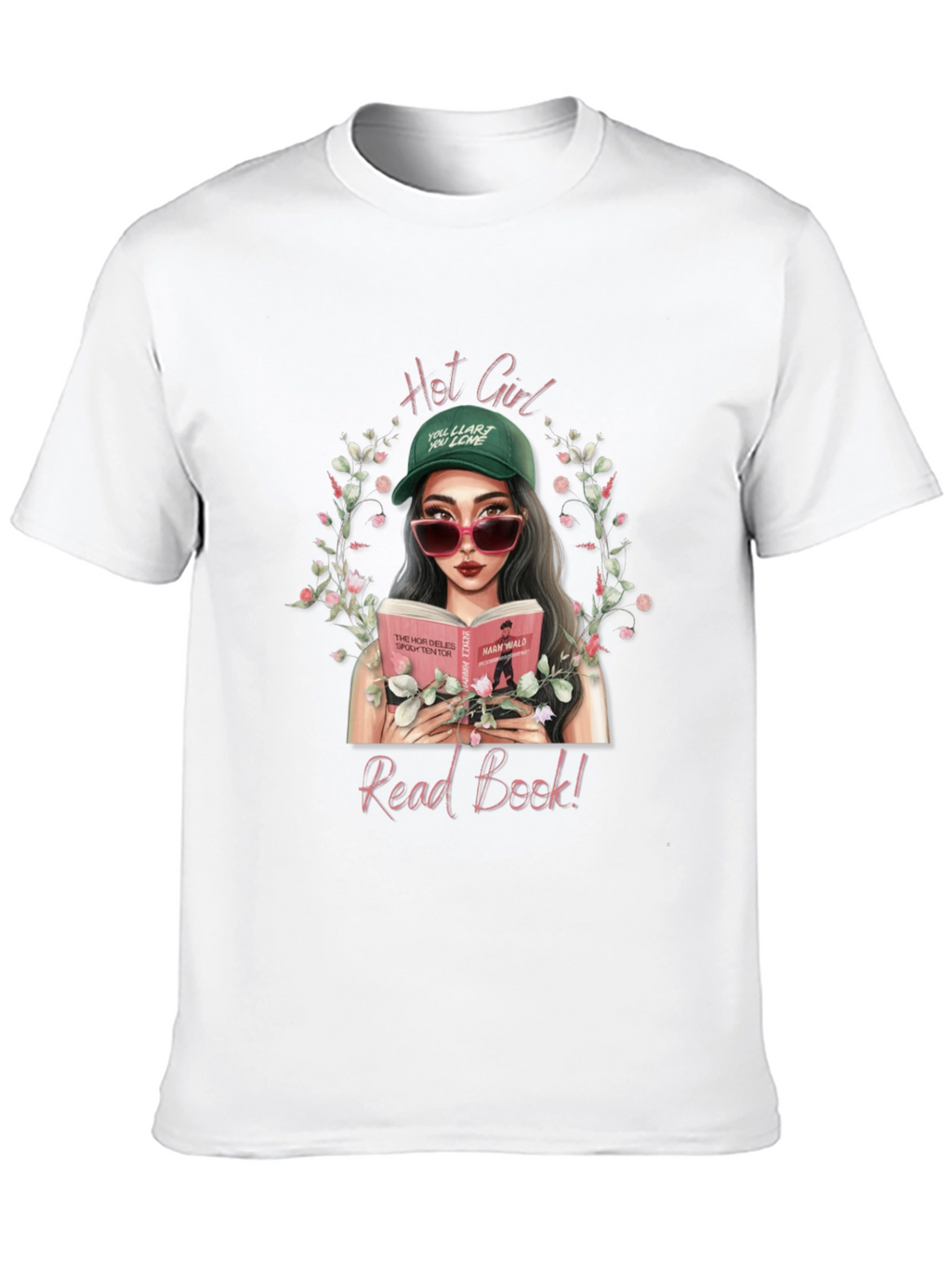 Hot Girl Read Book T-Shirt - Trendy Graphic Tee