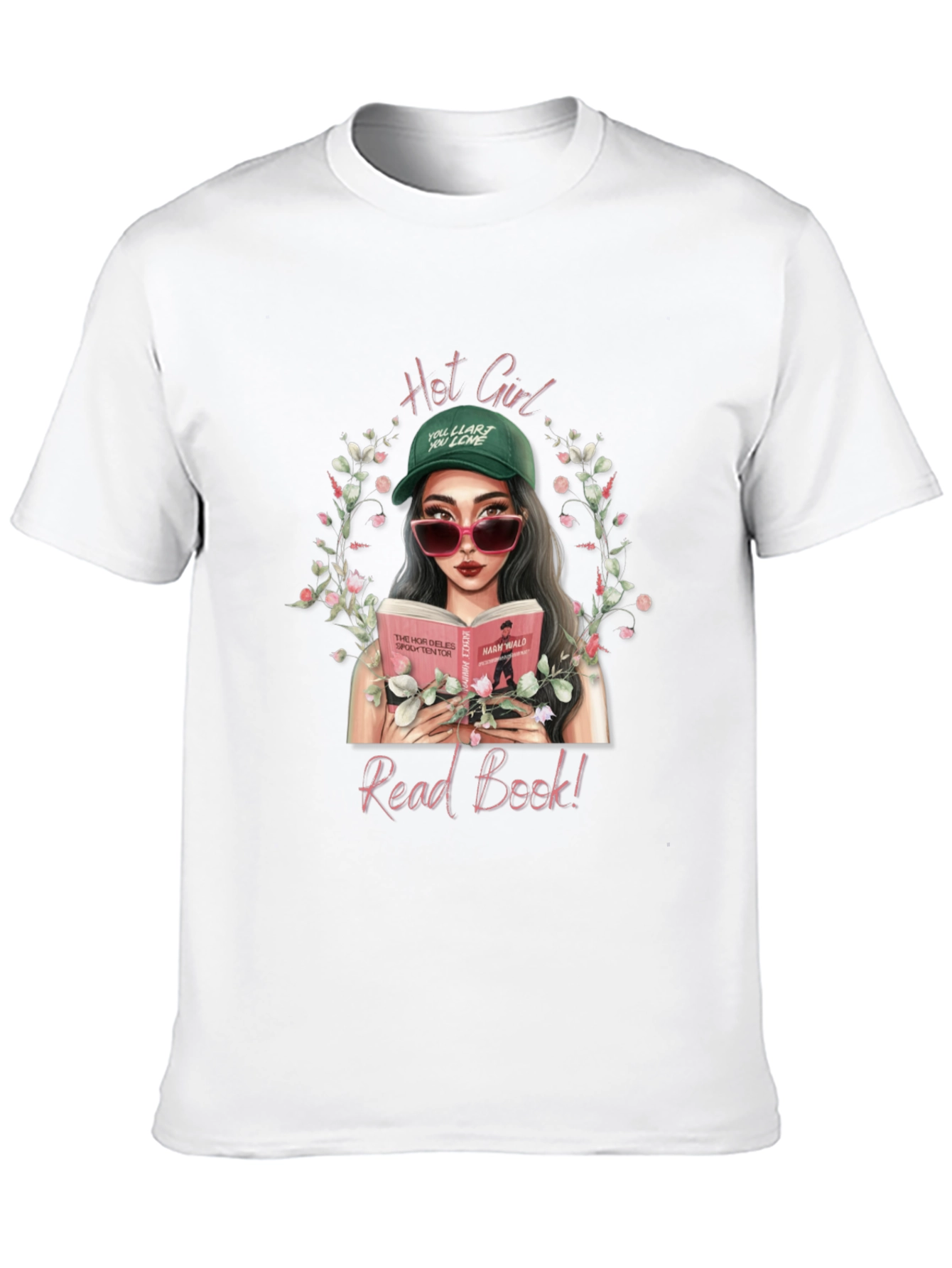 Hot Girl Read Book T-Shirt - Trendy Graphic Tee