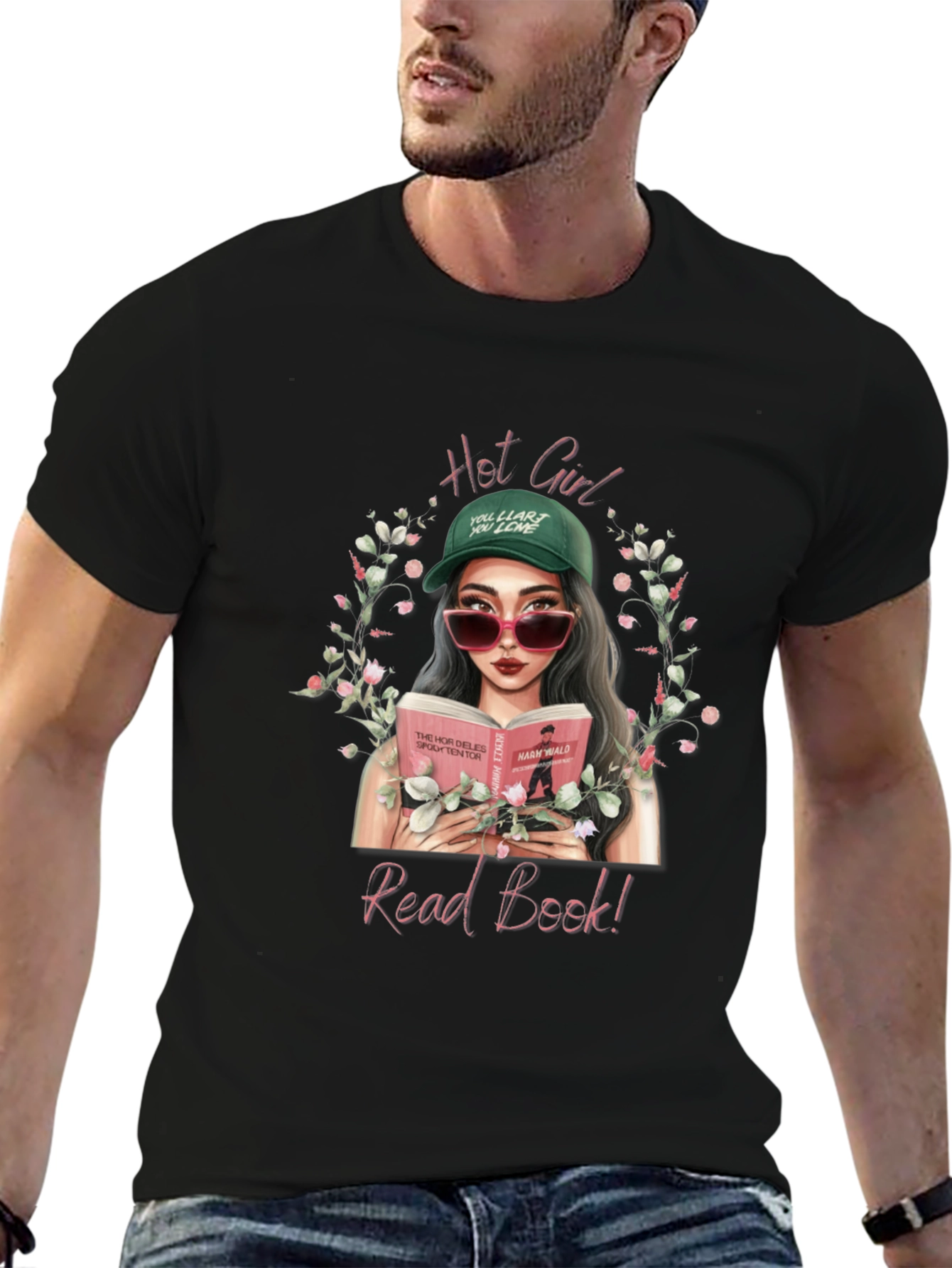 Hot Girl Read Book T-Shirt - Trendy Graphic Tee