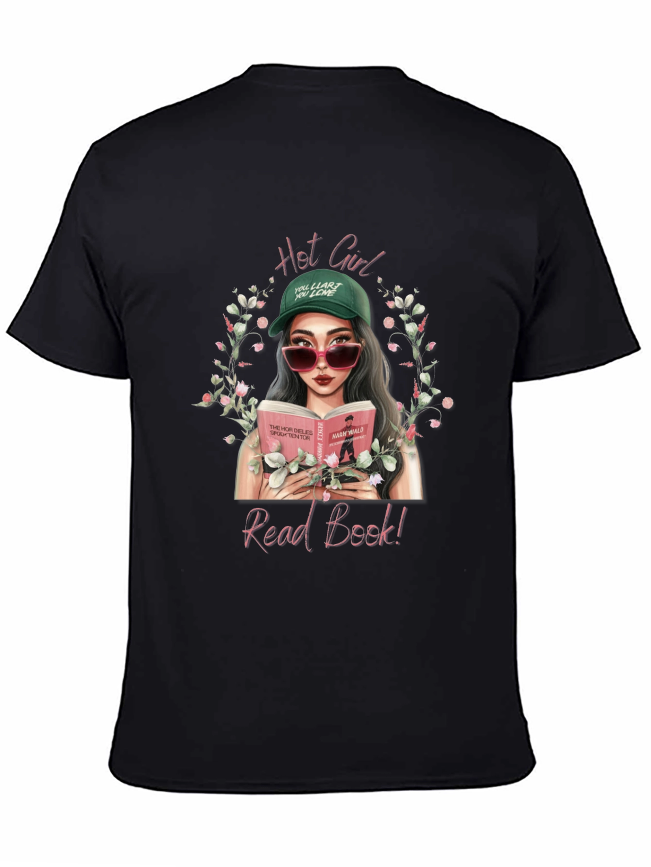 Hot Girl Read Book T-Shirt - Trendy Graphic Tee