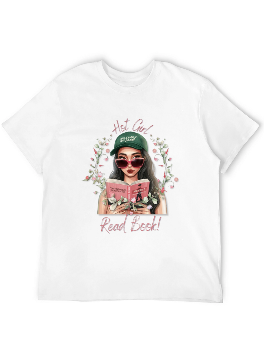 Hot Girl Read Book T-Shirt - Trendy Graphic Tee