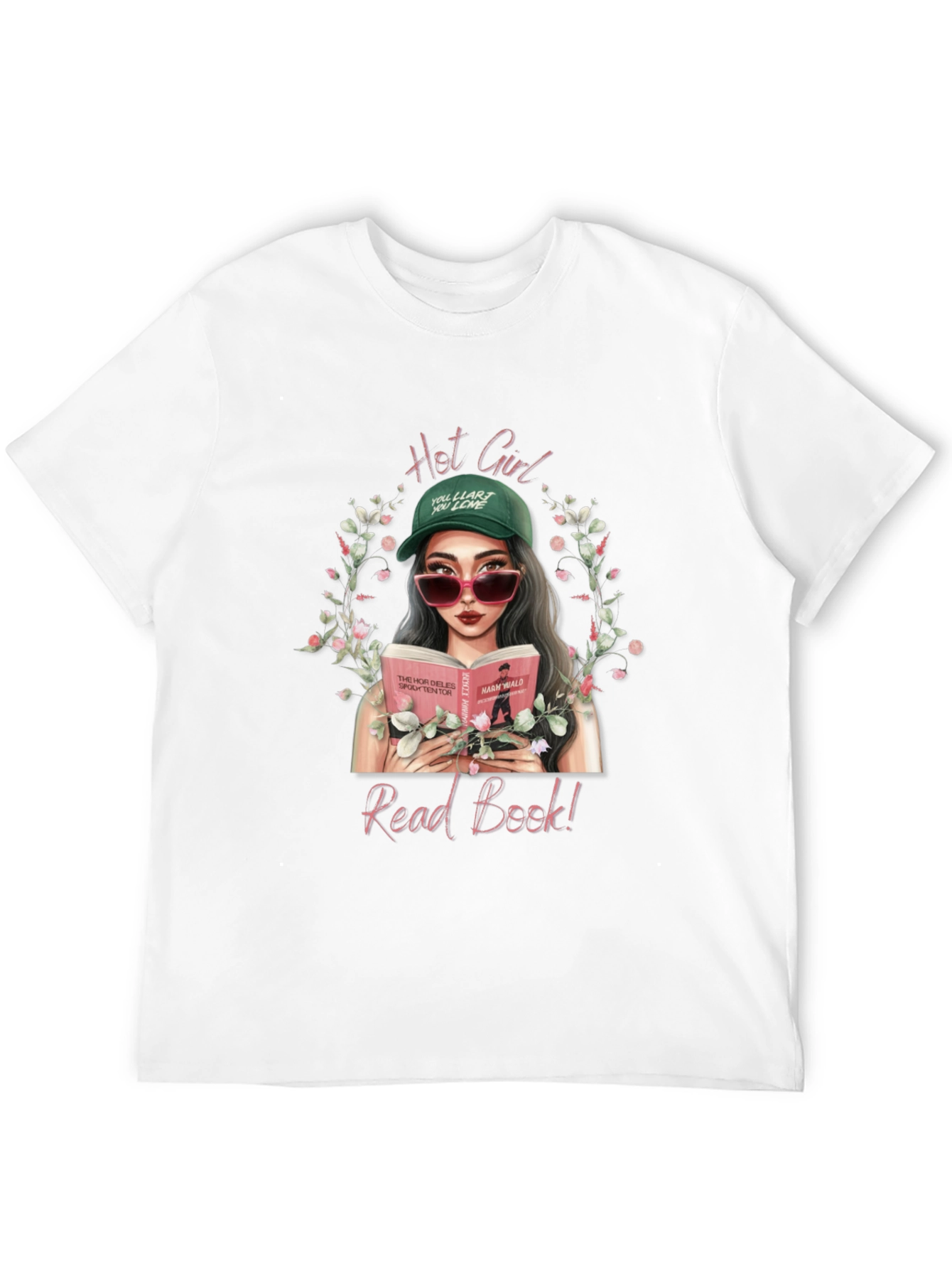 Hot Girl Read Book T-Shirt - Trendy Graphic Tee