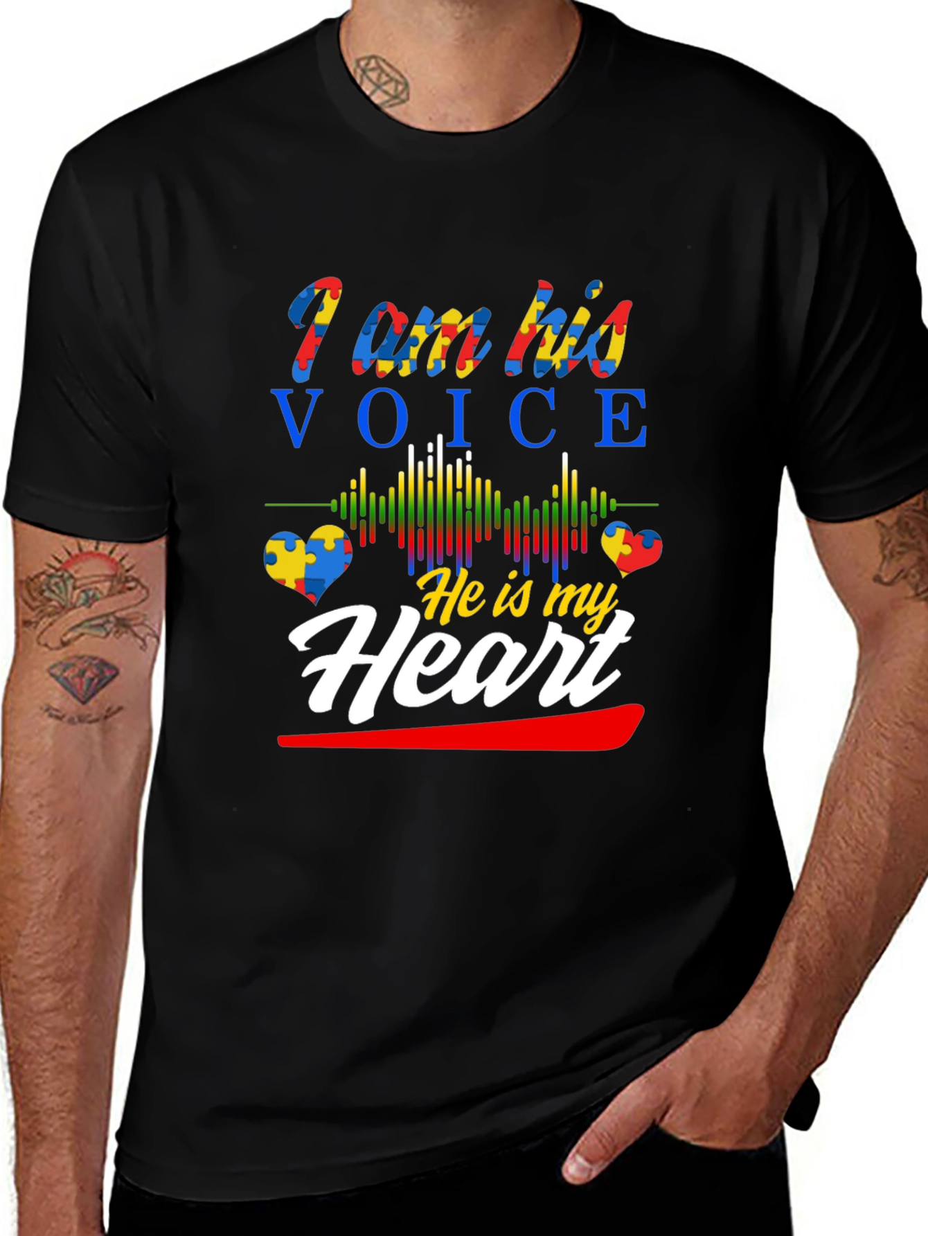 Autism Awareness T-Shirt - I am his voice