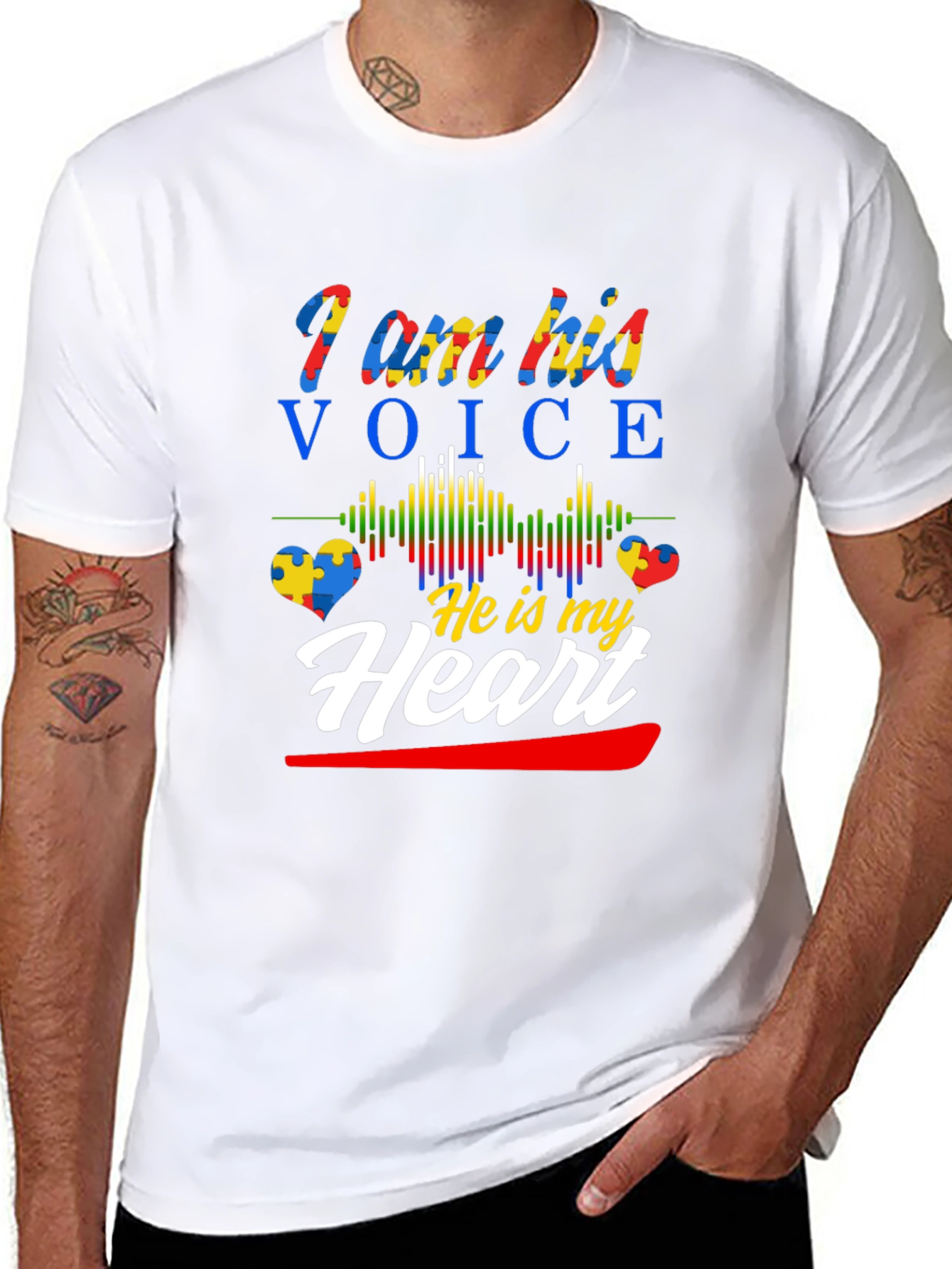 Autism Awareness T-Shirt - I am his voice