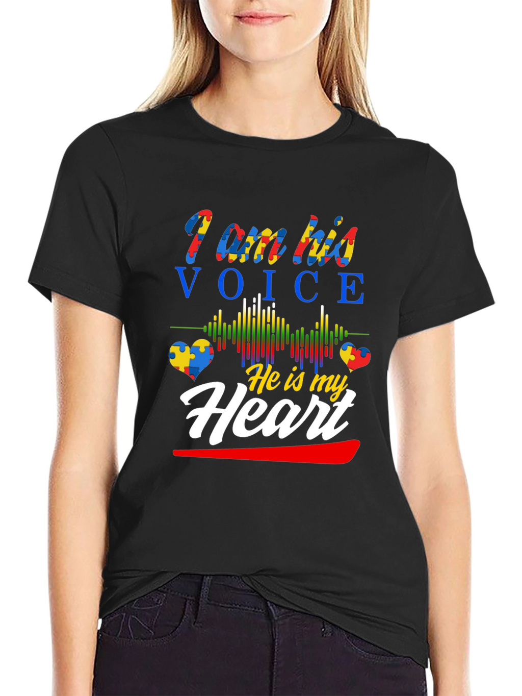Autism Awareness T-Shirt - I am his voice