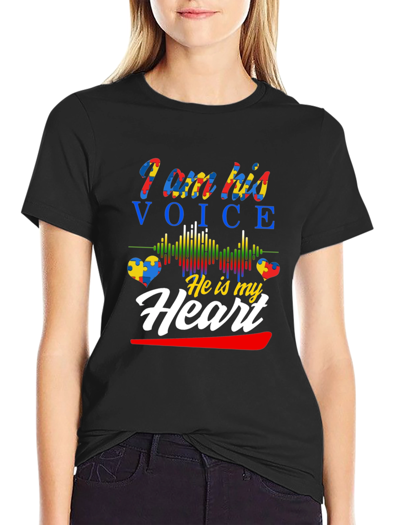 Autism Awareness T-Shirt - I am his voice