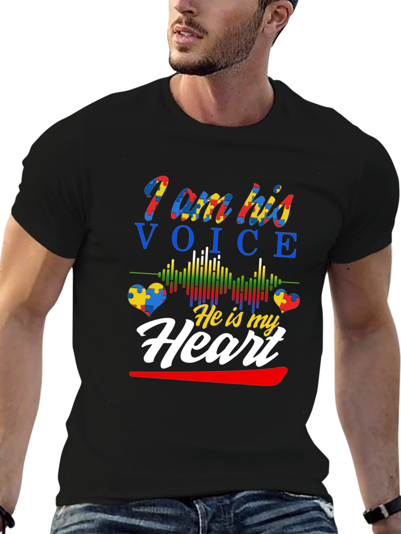 Autism Awareness T-Shirt - I am his voice