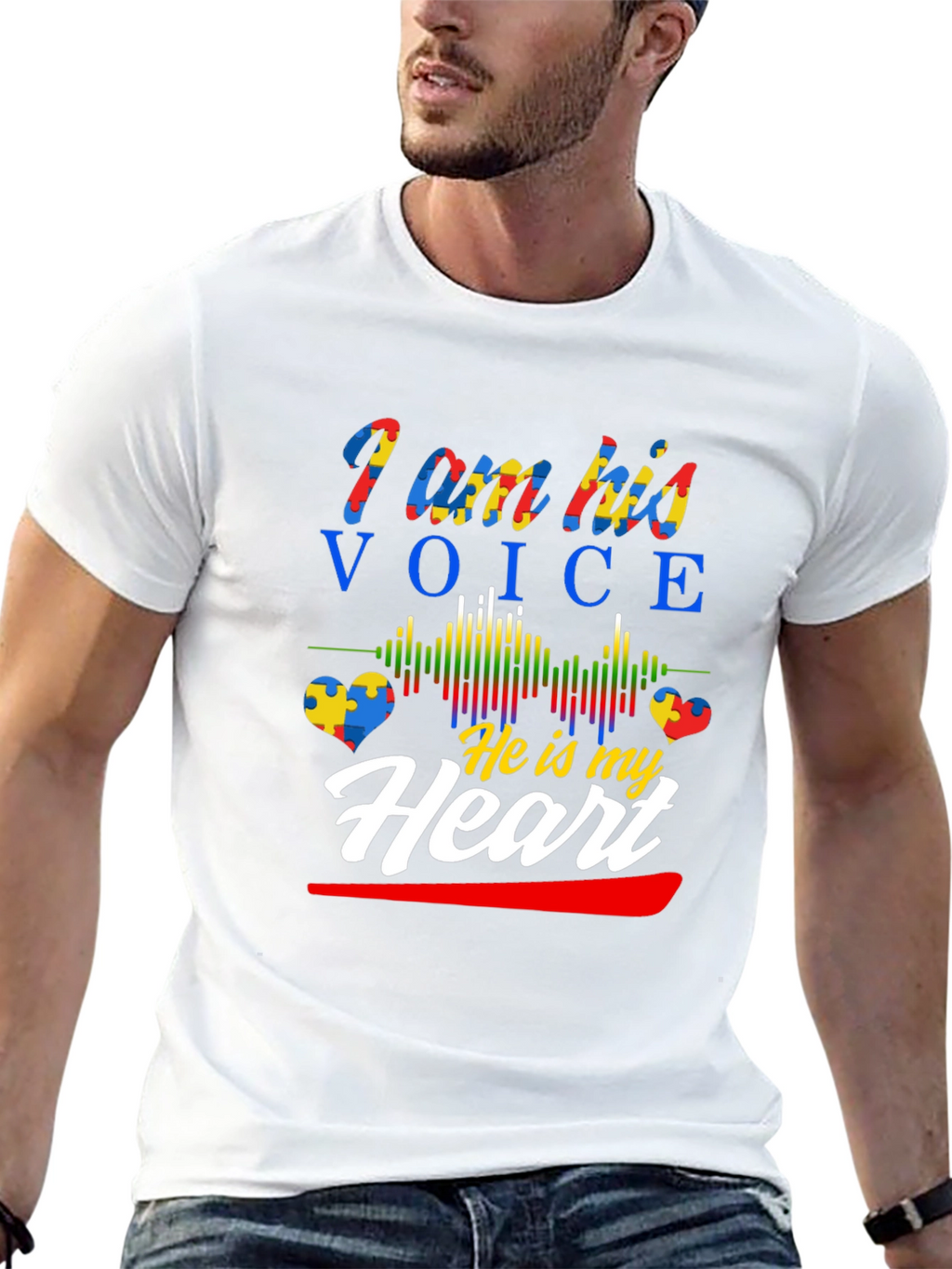 Autism Awareness T-Shirt - I am his voice