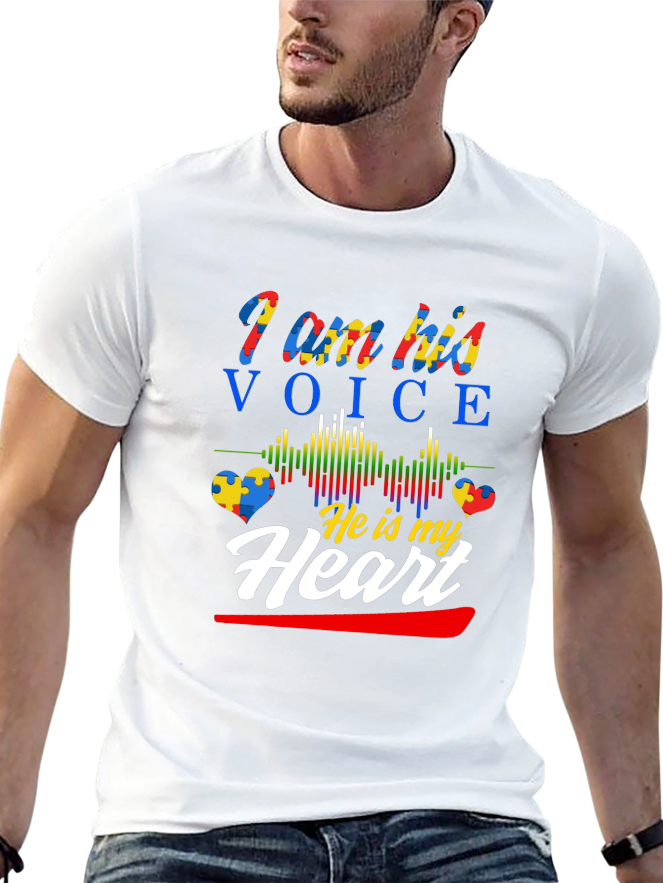 Autism Awareness T-Shirt - I am his voice