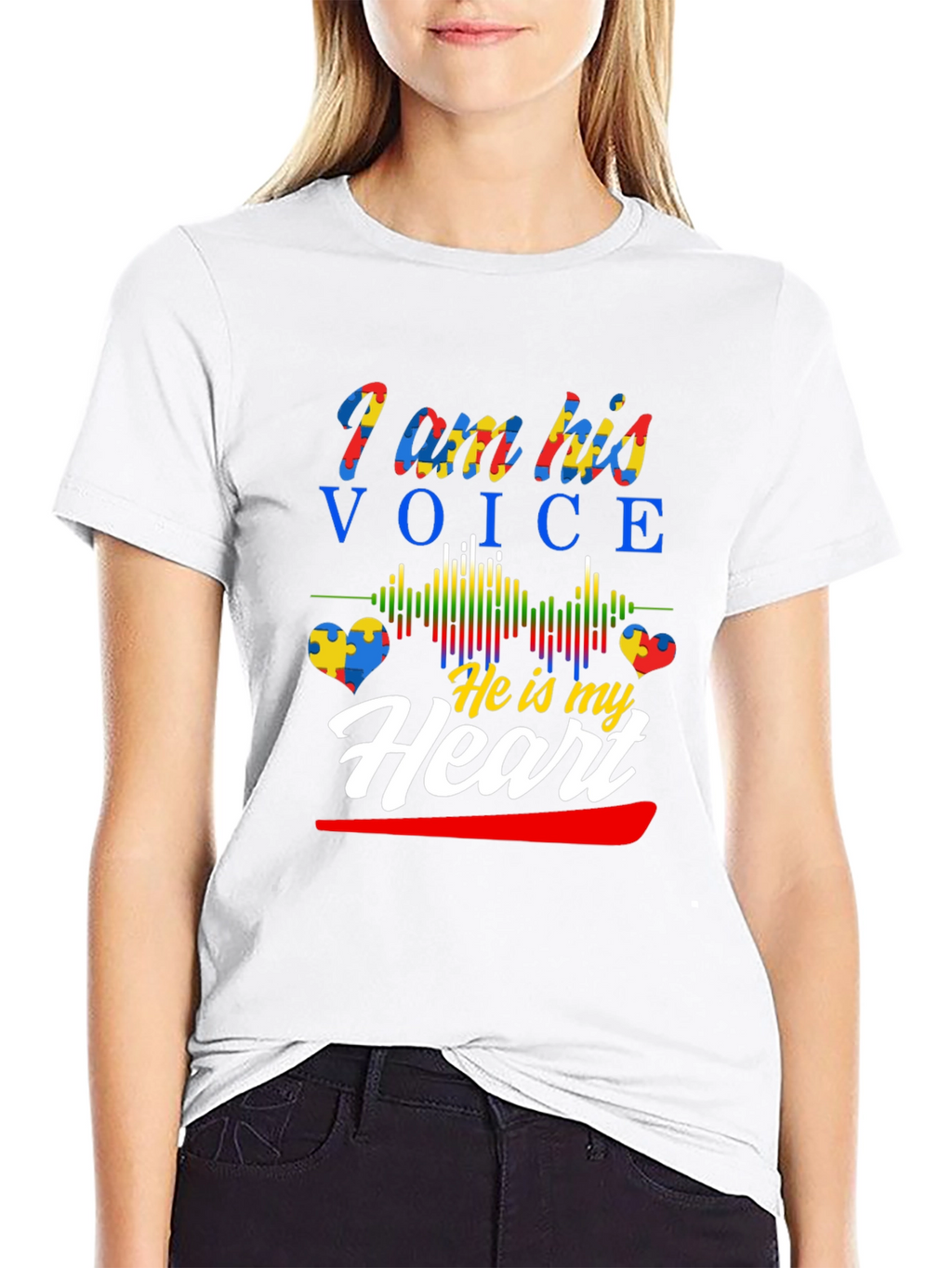 Autism Awareness T-Shirt - I am his voice
