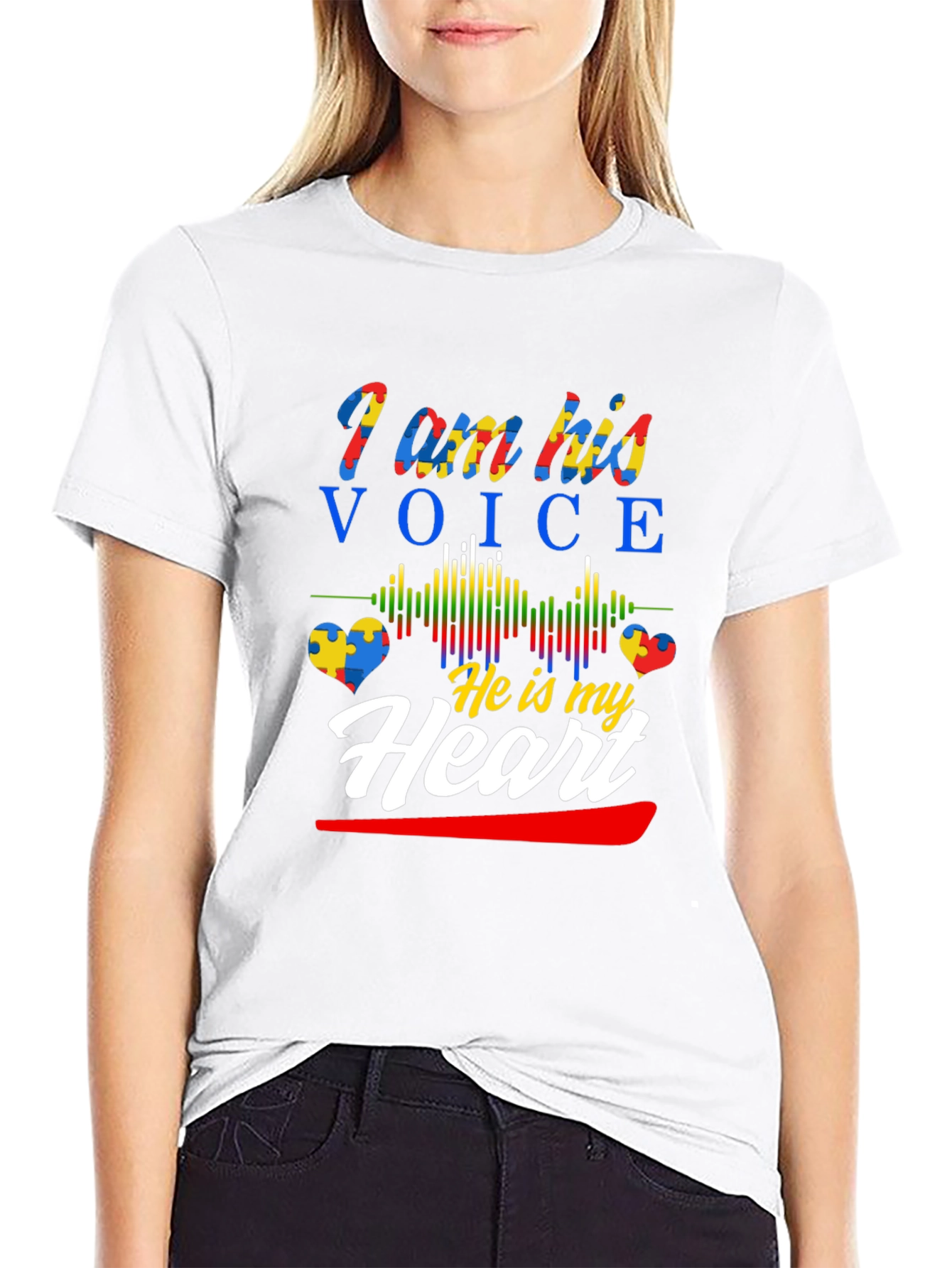 Autism Awareness T-Shirt - I am his voice