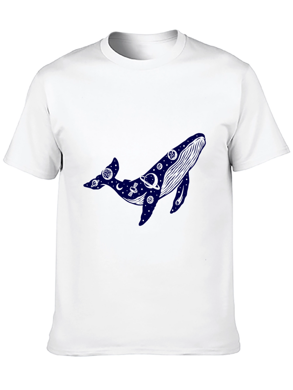 Cosmic Whale Black T-Shirt