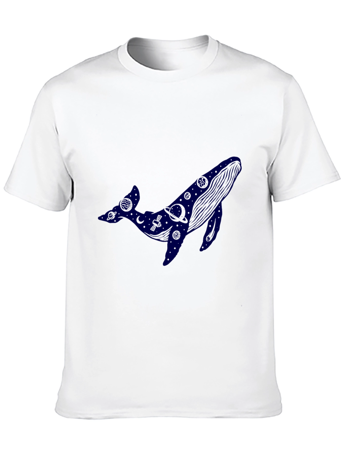 Cosmic Whale Black T-Shirt
