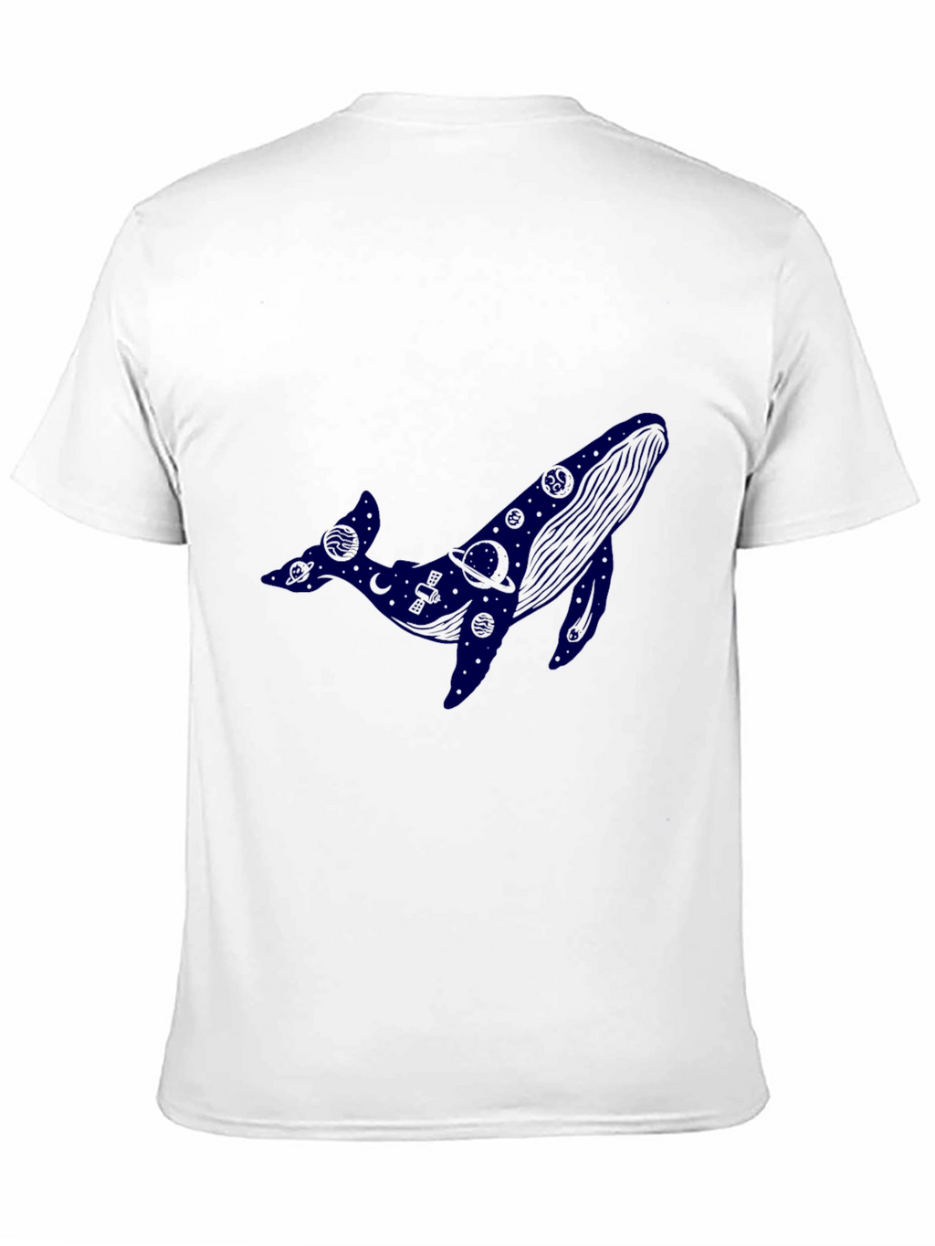 Cosmic Whale Black T-Shirt