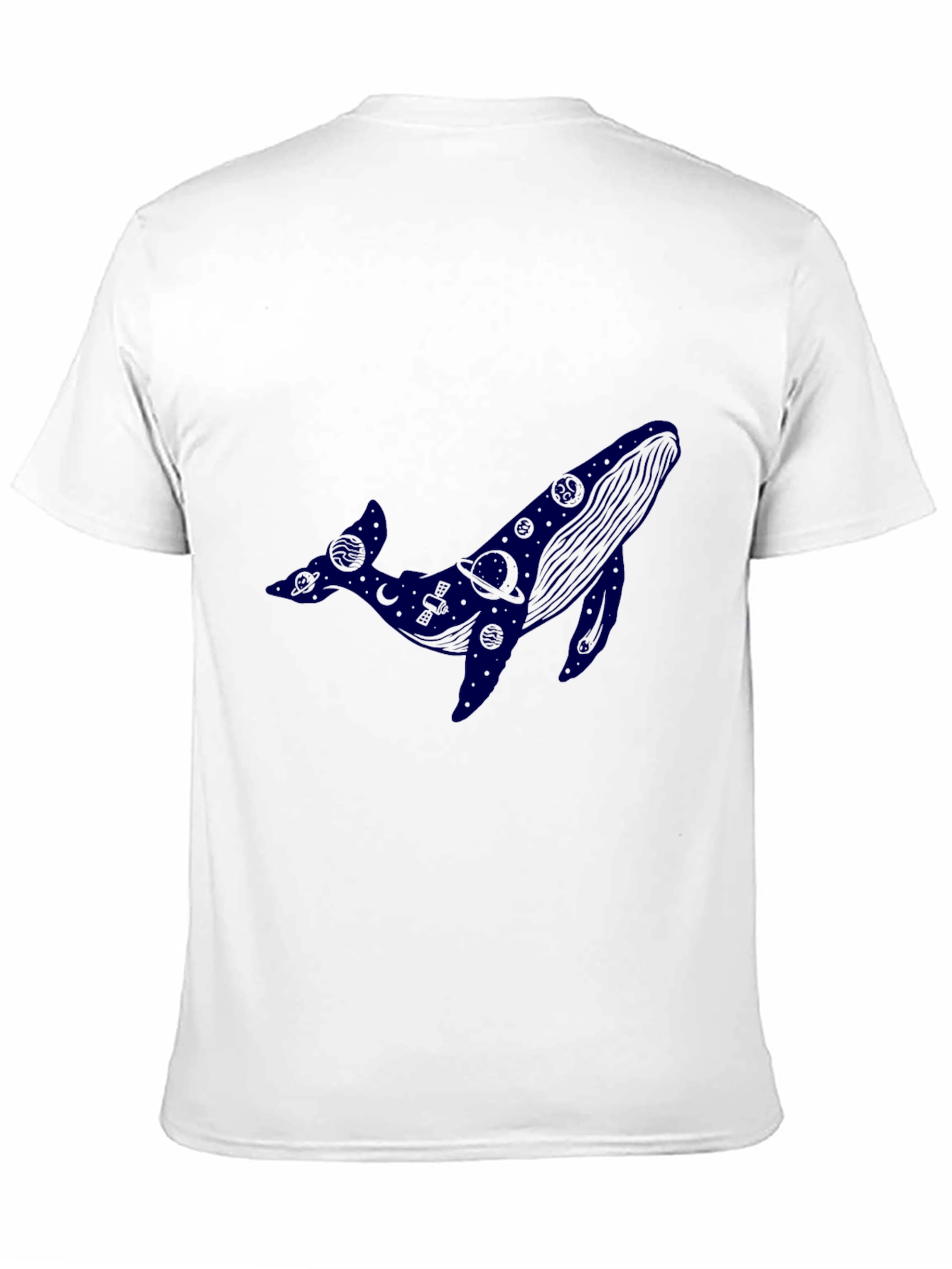 Cosmic Whale Black T-Shirt