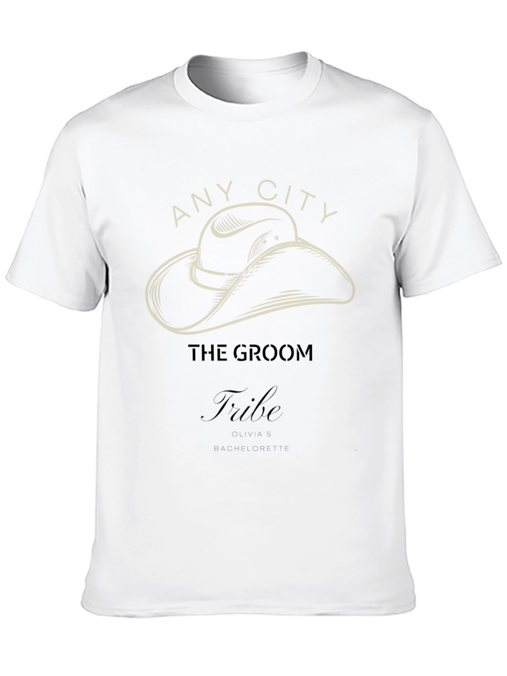 Groom Tribe Cowboy Hat T-Shirt