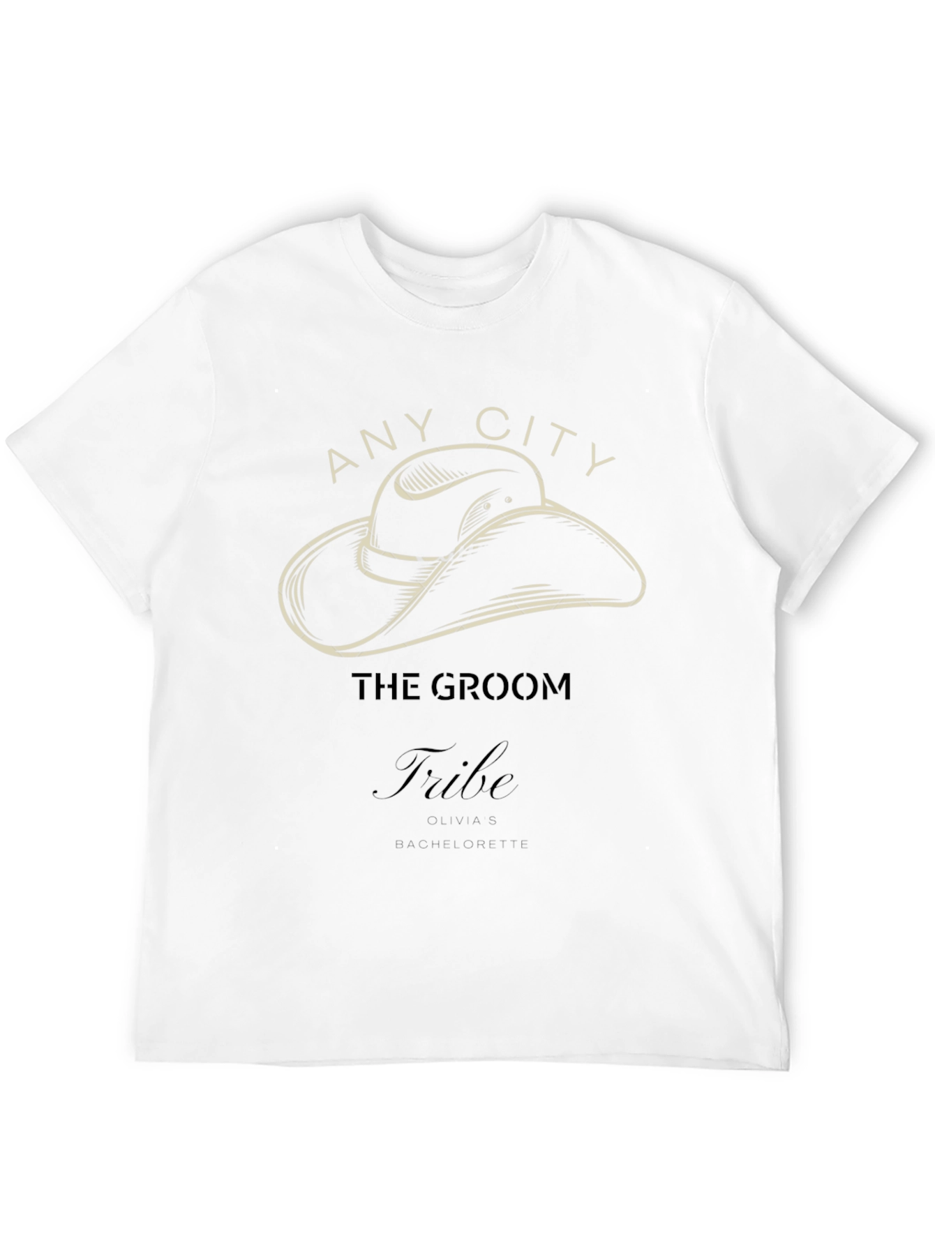 Groom Tribe Cowboy Hat T-Shirt