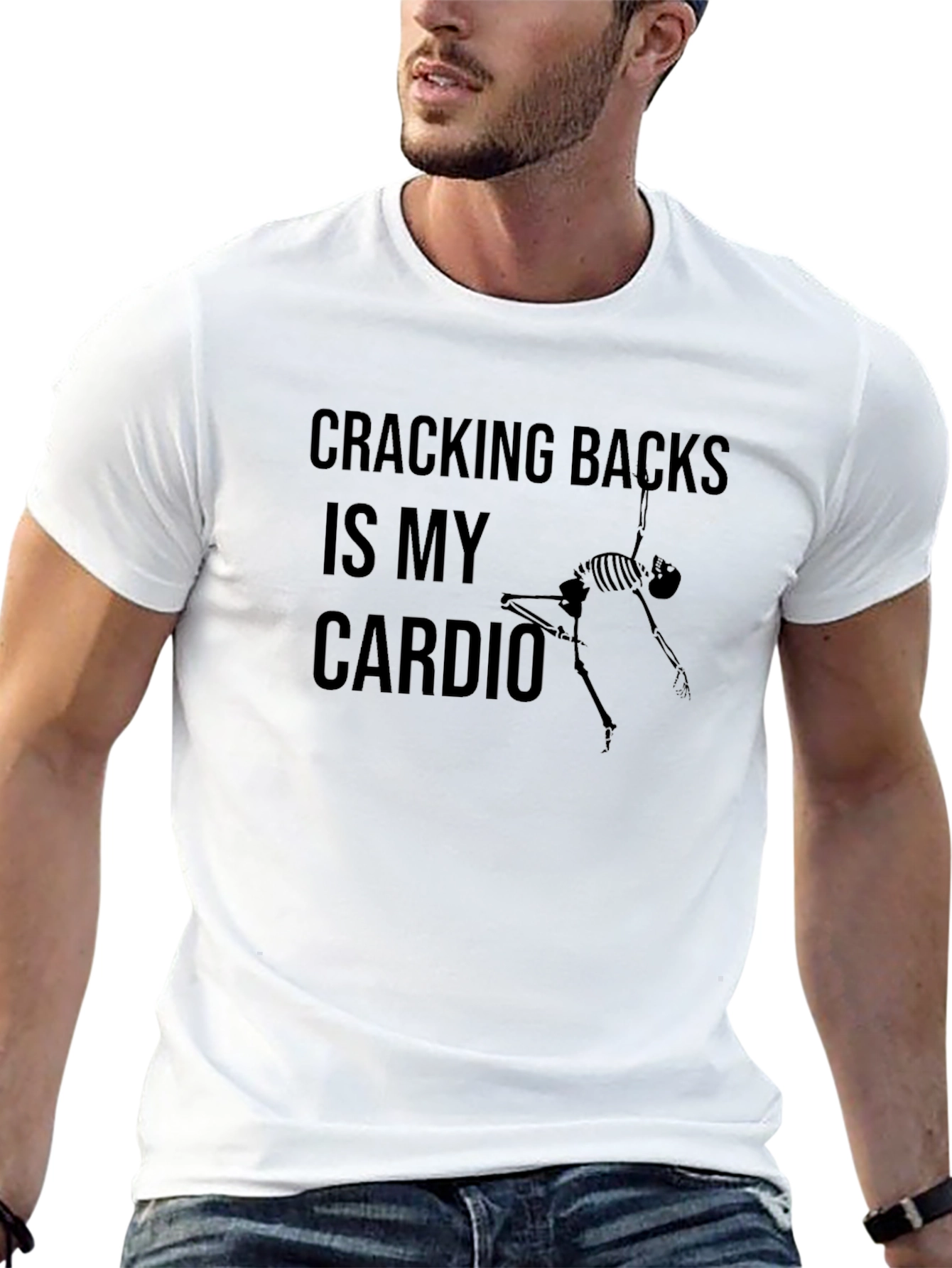Cracking Backs Is My Cardio Graphic Tee