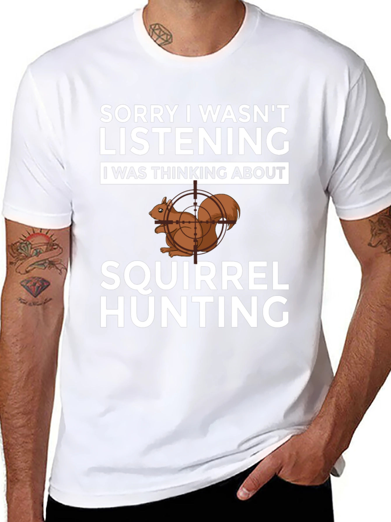Squirrel Hunting T-Shirt Funny Hunter Tee