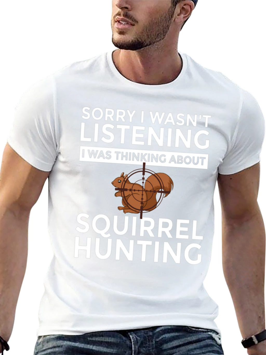 Squirrel Hunting T-Shirt Funny Hunter Tee