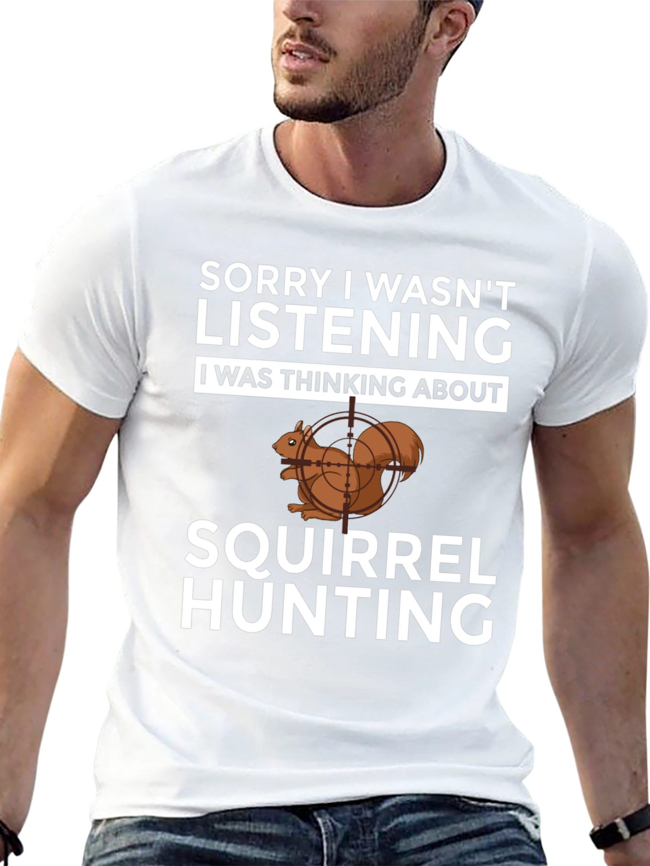 Squirrel Hunting T-Shirt Funny Hunter Tee