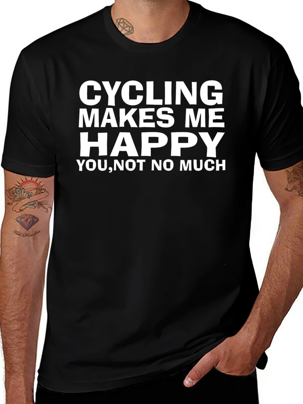 Cycling Makes Me Happy T-Shirt