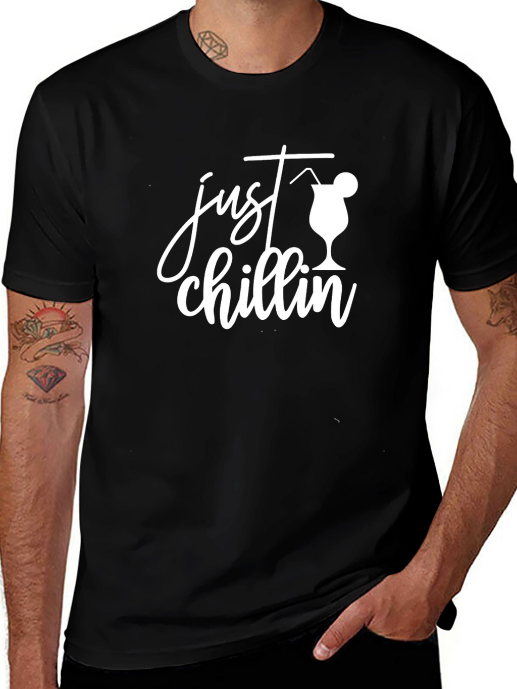 Just Chillin Graphic Tee - Relaxed Vibe