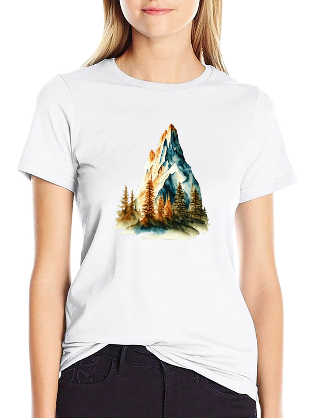 Mountain Scene Graphic Tee - Nature Inspired Apparel