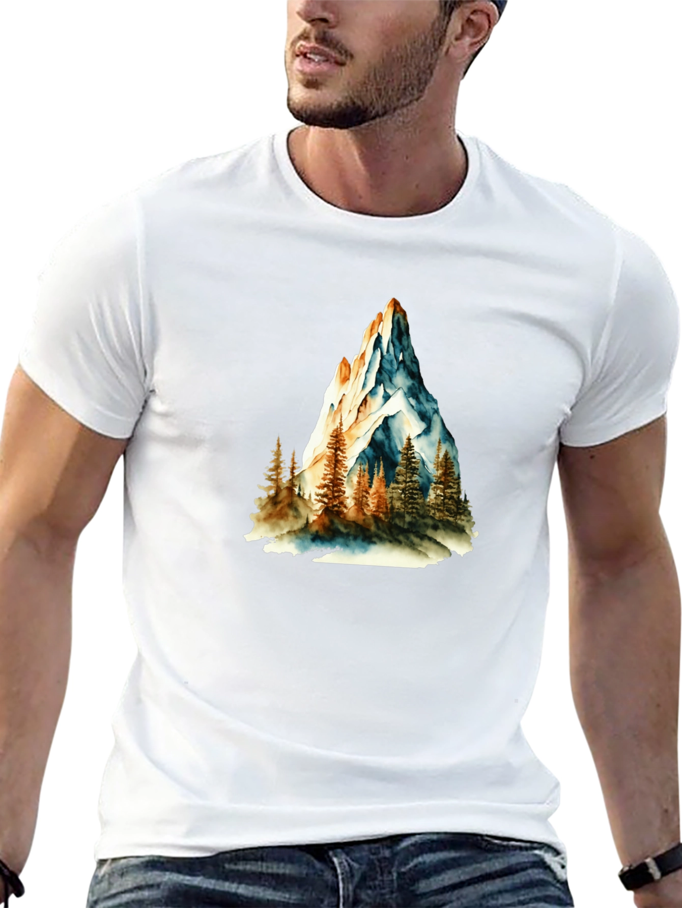 Mountain Scene Graphic Tee - Nature Inspired Apparel