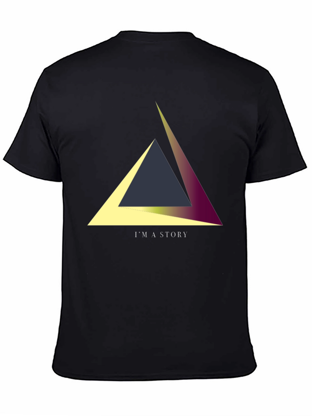 Geometric Triangle Story Tee - Unique Design