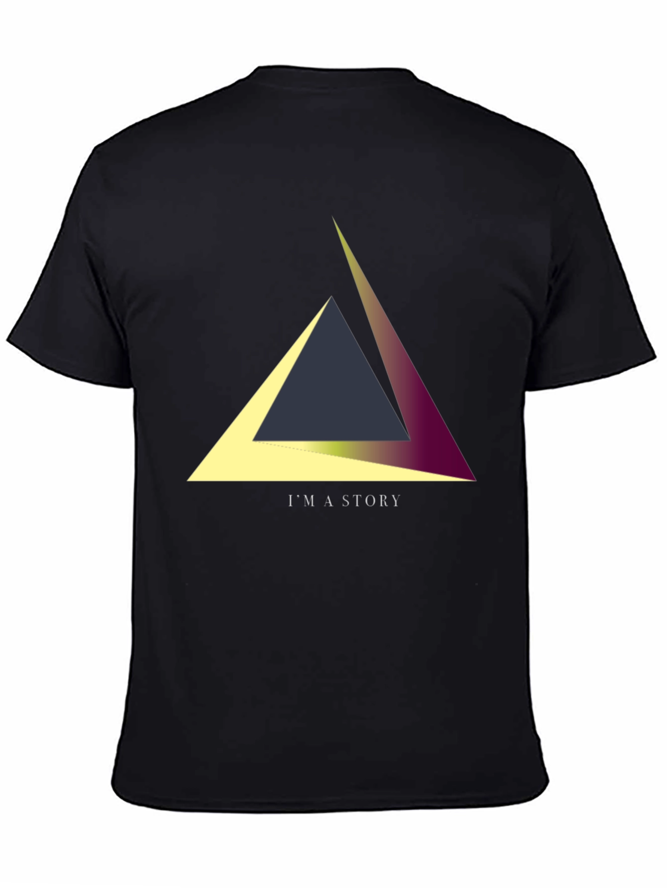 Geometric Triangle Story Tee - Unique Design