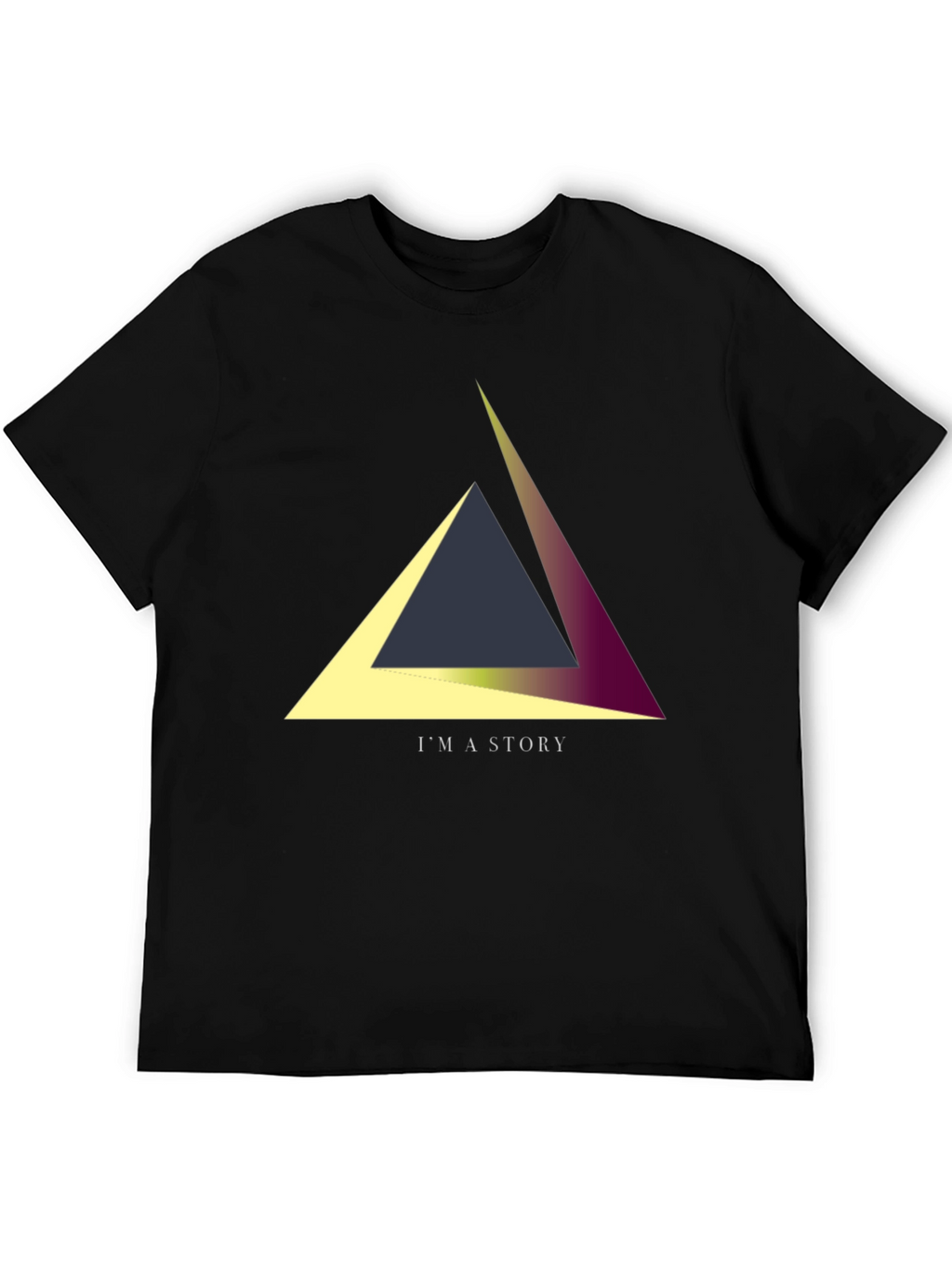 Geometric Triangle Story Tee - Unique Design