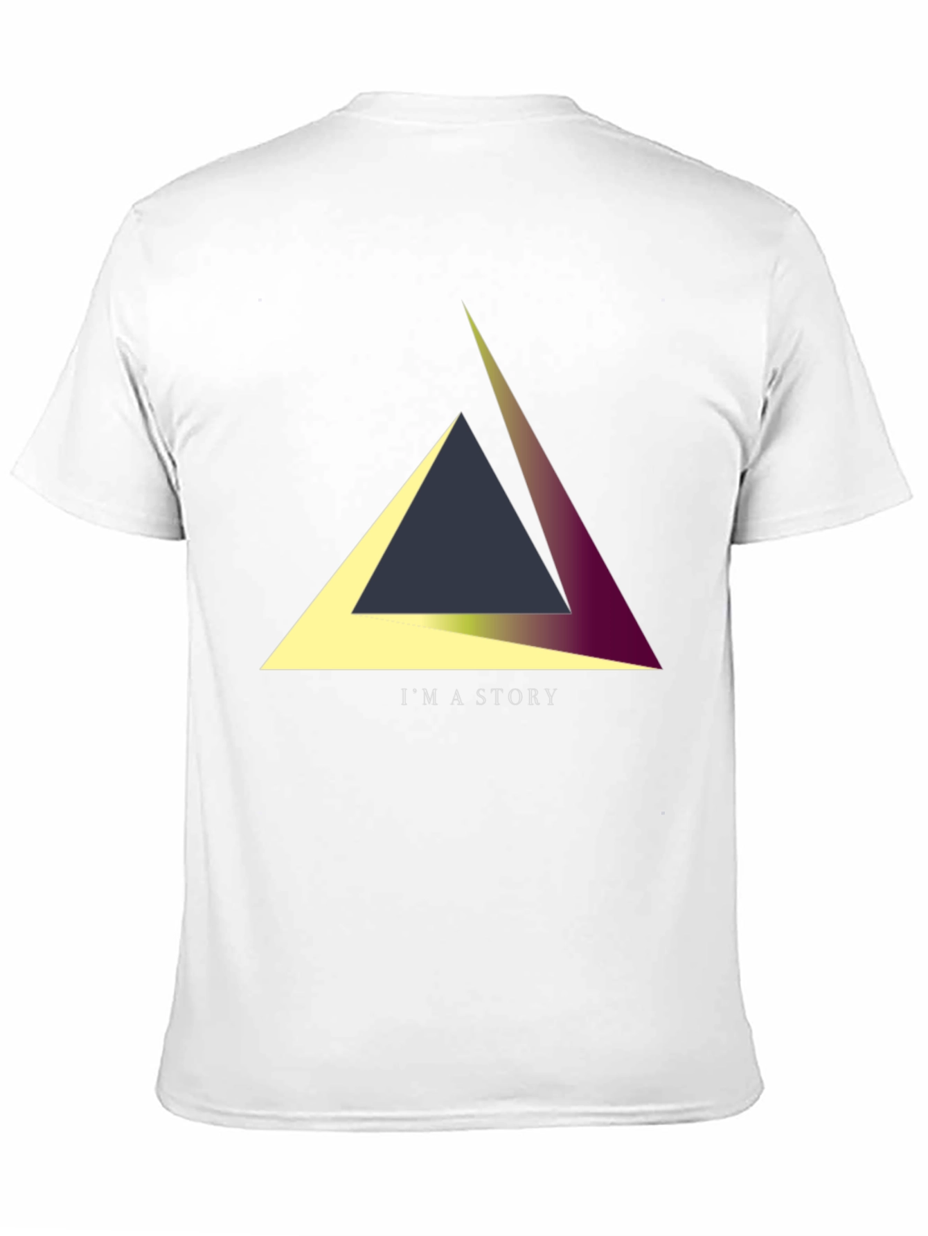 Geometric Triangle Story Tee - Unique Design