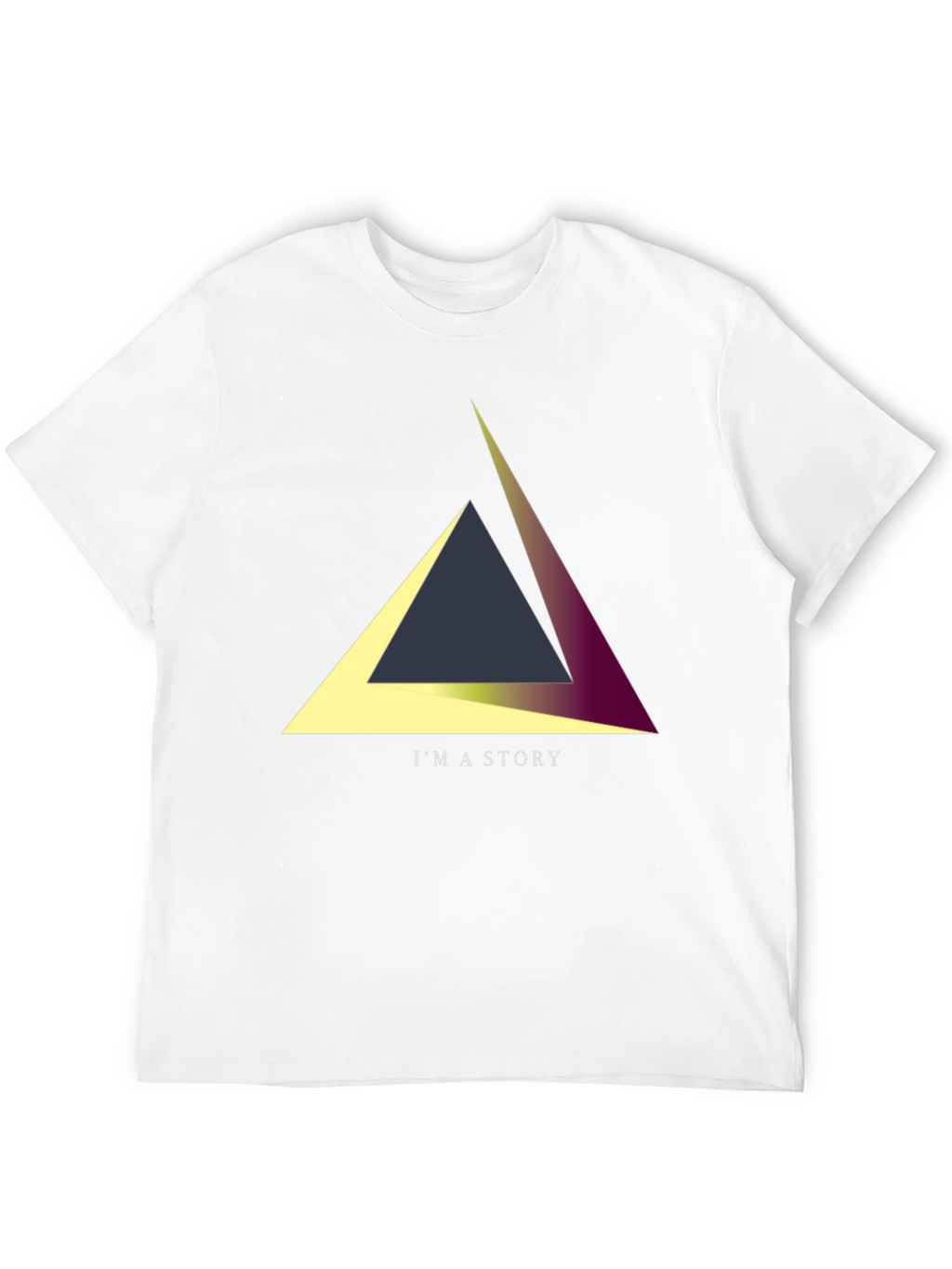 Geometric Triangle Story Tee - Unique Design