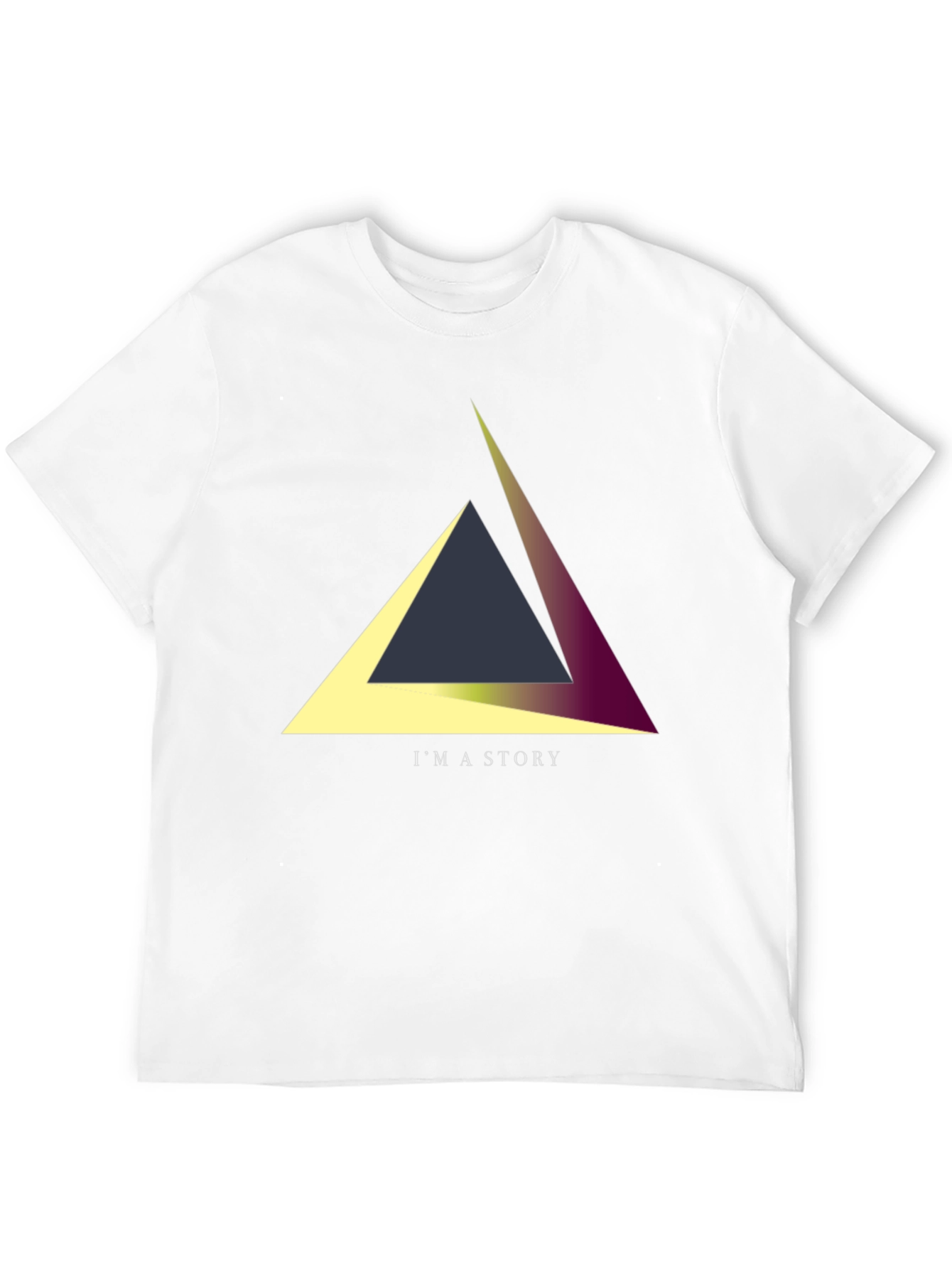 Geometric Triangle Story Tee - Unique Design