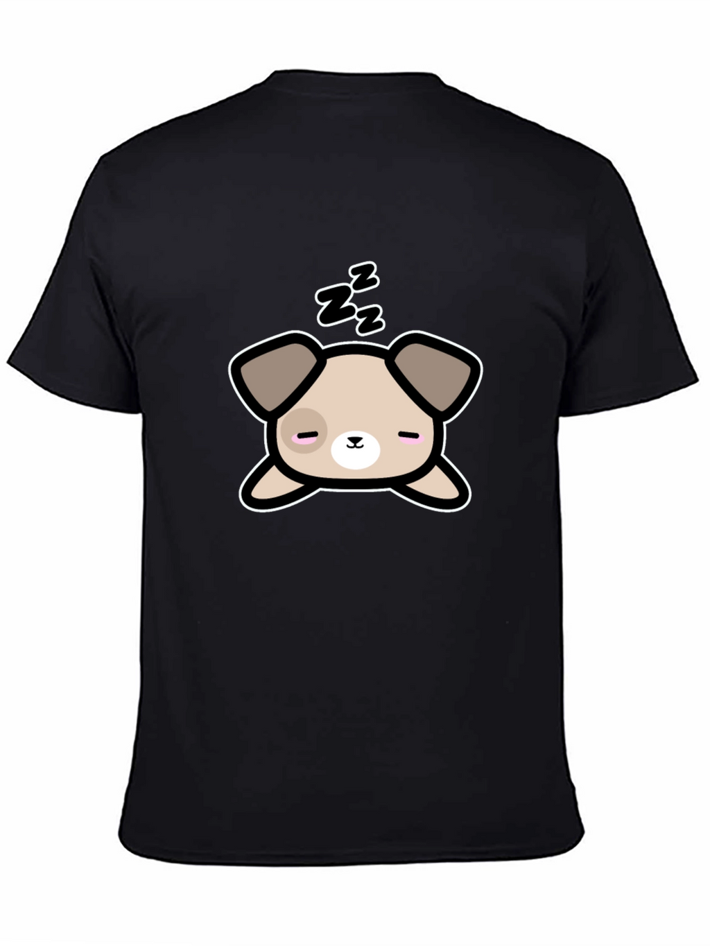 Cute Sleeping Dog Graphic T-Shirt - Unisex