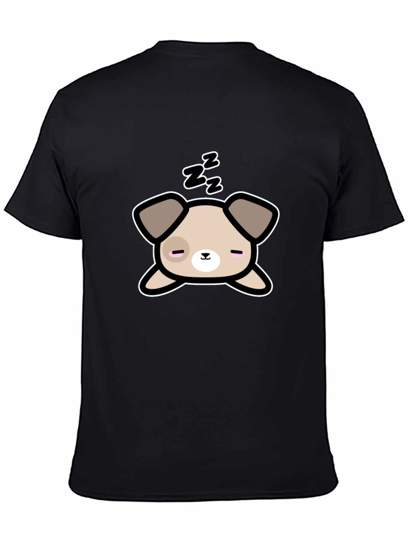 Cute Sleeping Dog Graphic T-Shirt - Unisex