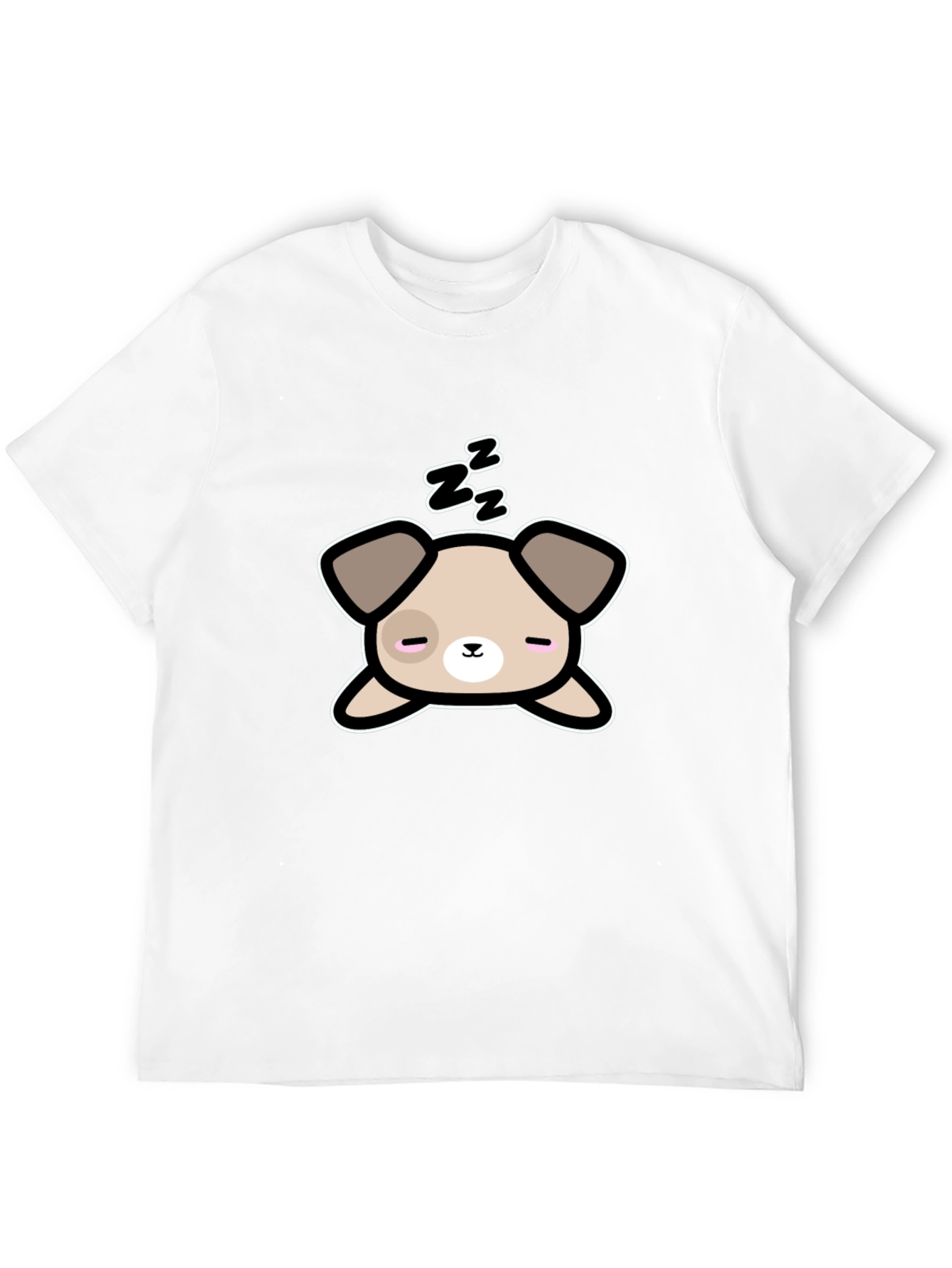 Cute Sleeping Dog Graphic T-Shirt - Unisex