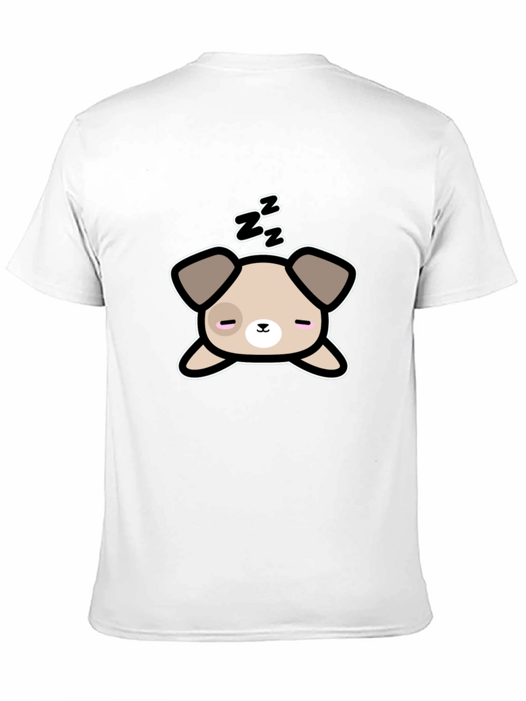 Cute Sleeping Dog Graphic T-Shirt - Unisex