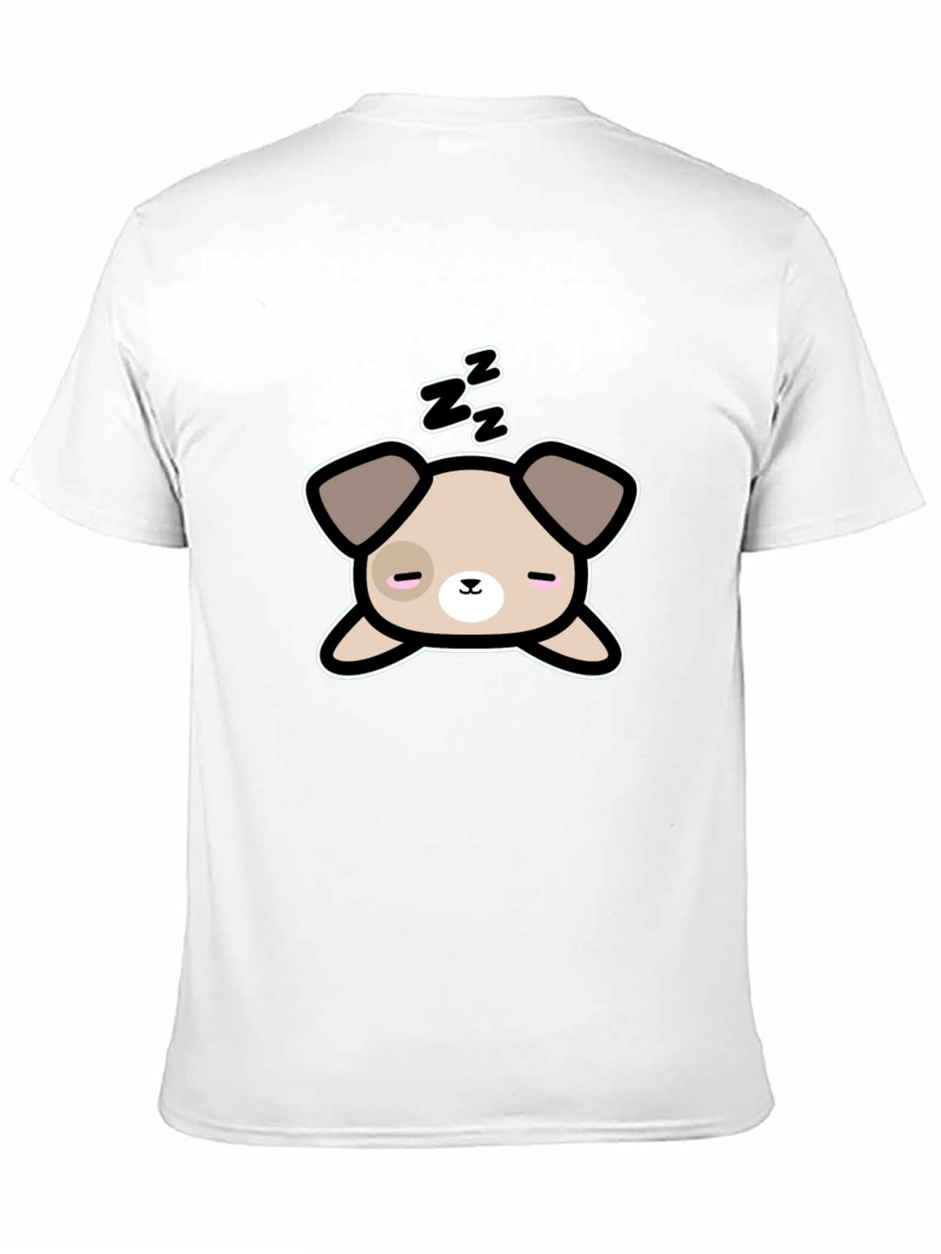 Cute Sleeping Dog Graphic T-Shirt - Unisex