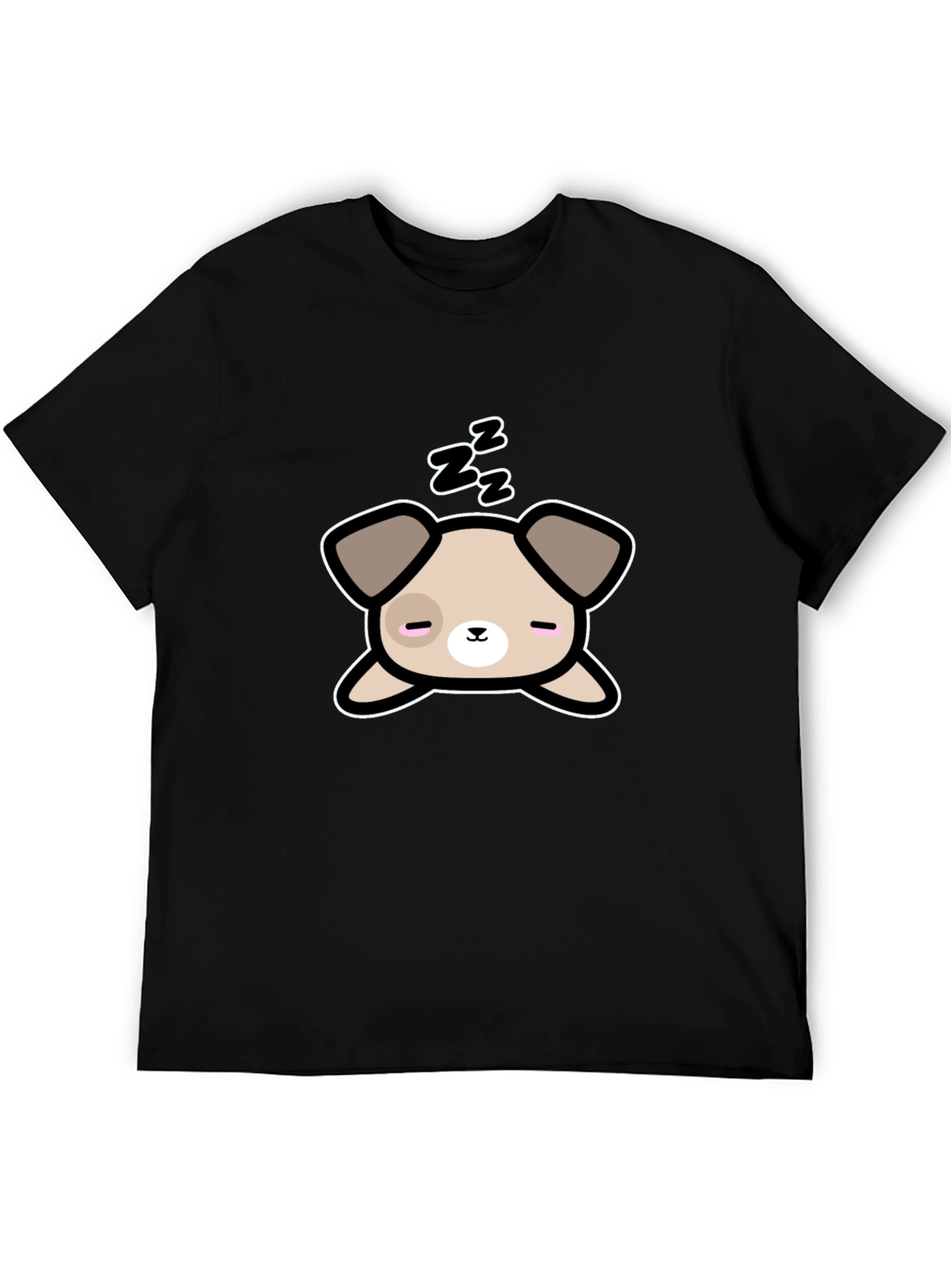 Cute Sleeping Dog Graphic T-Shirt - Unisex