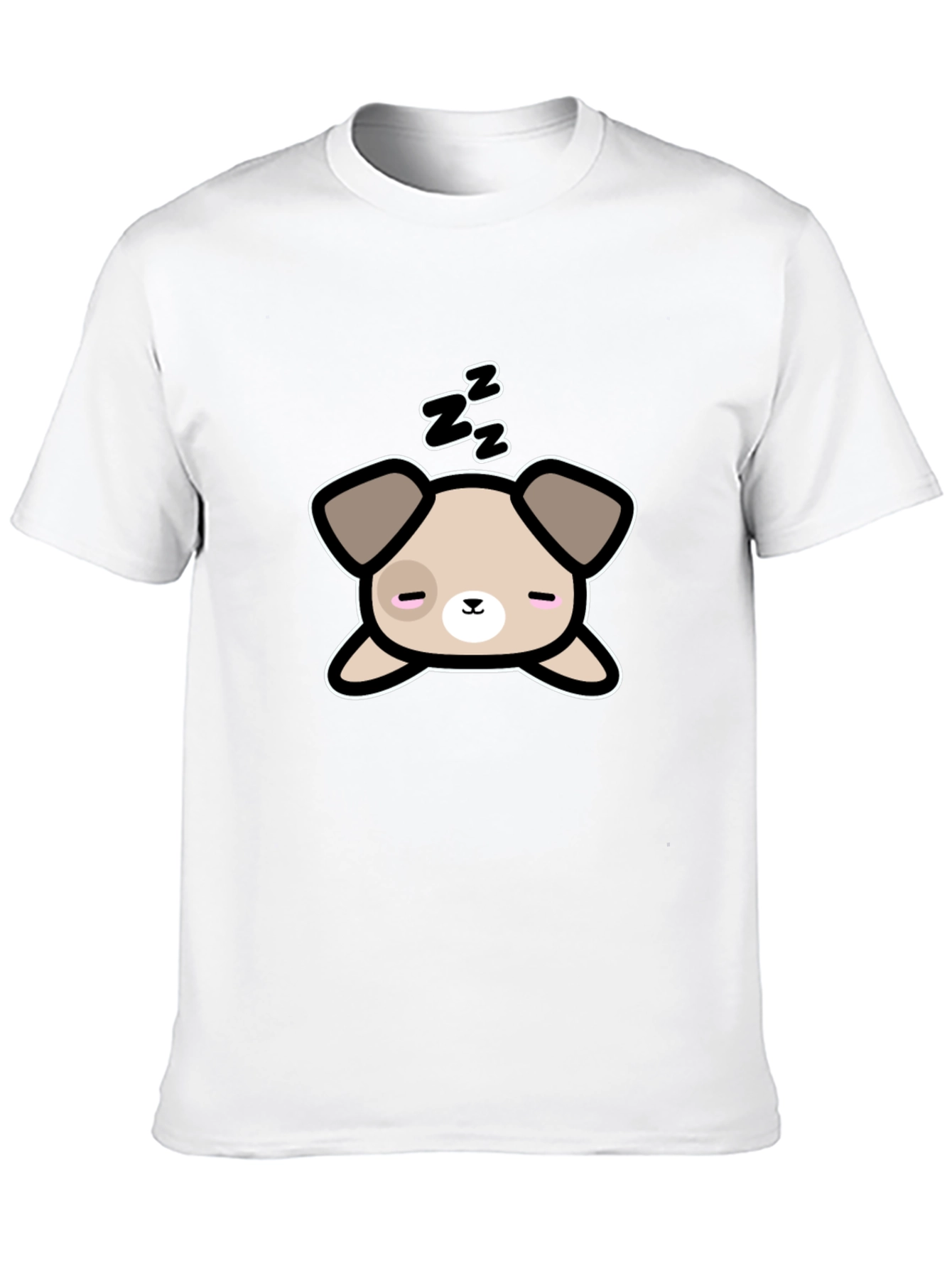 Cute Sleeping Dog Graphic T-Shirt - Unisex