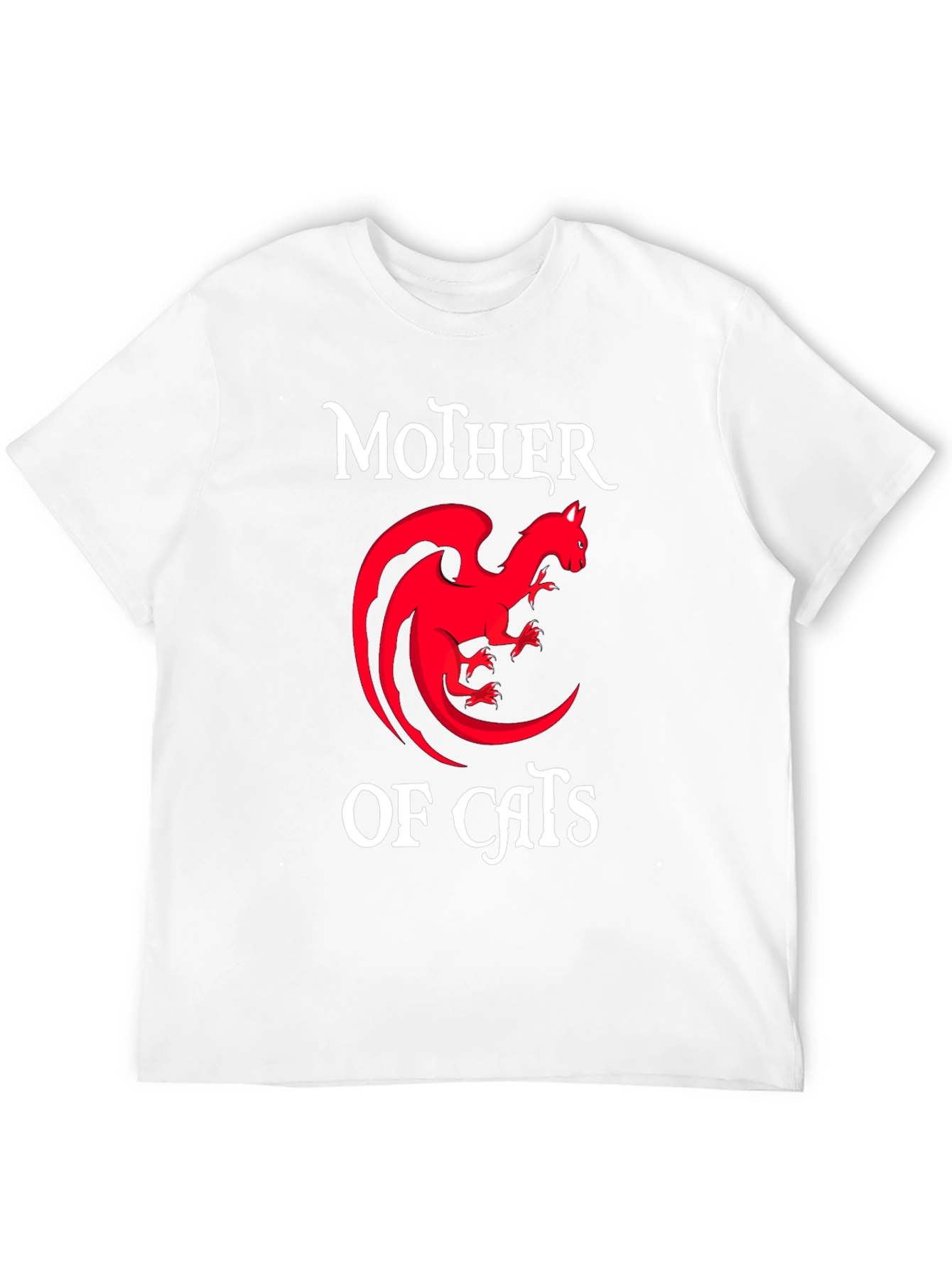 Mother of Cats T-Shirt - Dragon Cat Design