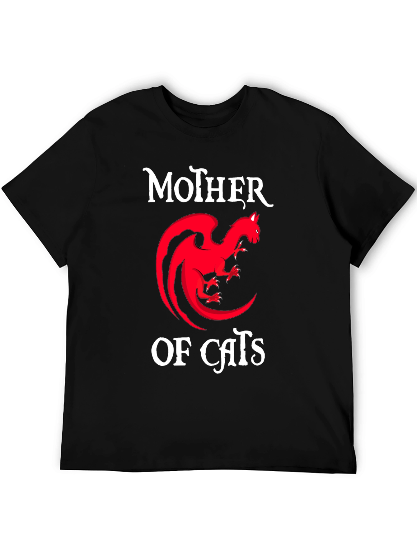 Mother of Cats T-Shirt - Dragon Cat Design