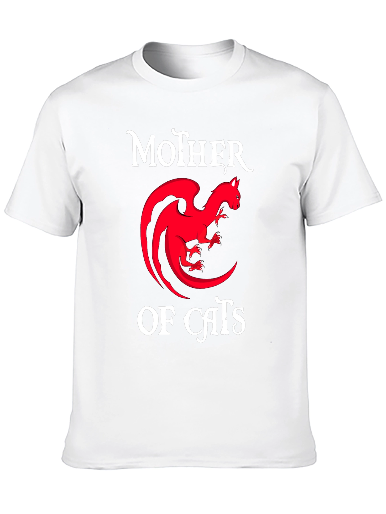 Mother of Cats T-Shirt - Dragon Cat Design